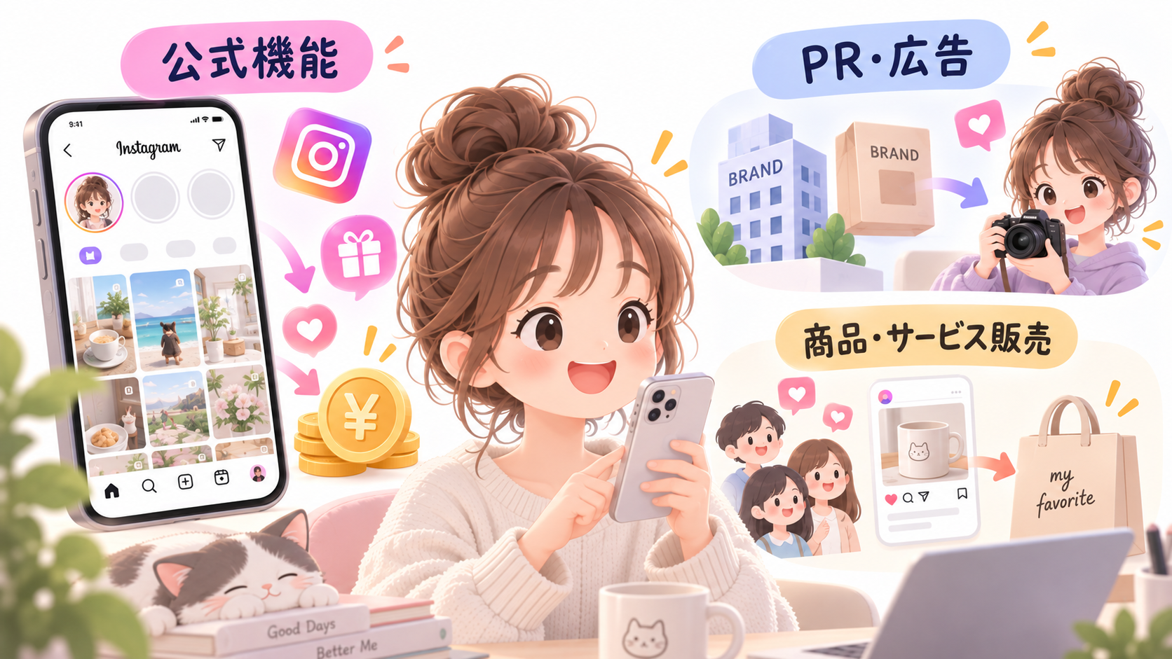 インスタ収益化の3つの仕組み
