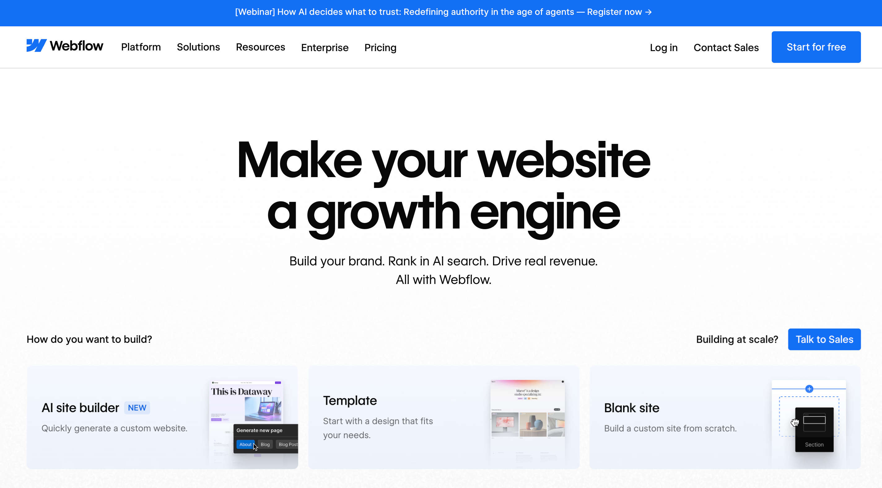 Webflow is the platform most often recommended when the brief is "professional results, no coding, maximum control.