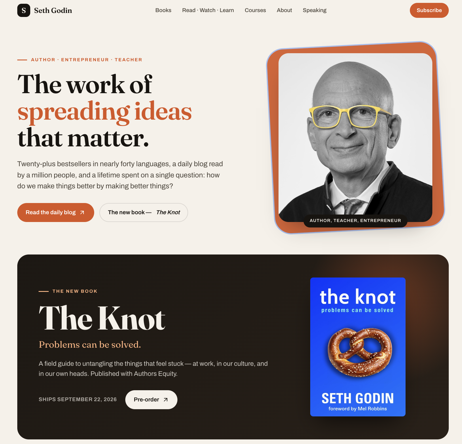 seth godin公式サイト