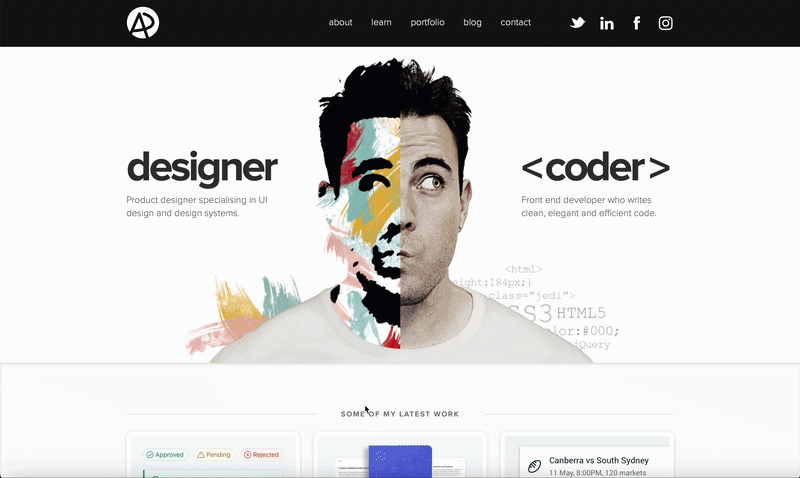 Adham Dannawayのポートフォリオサイト