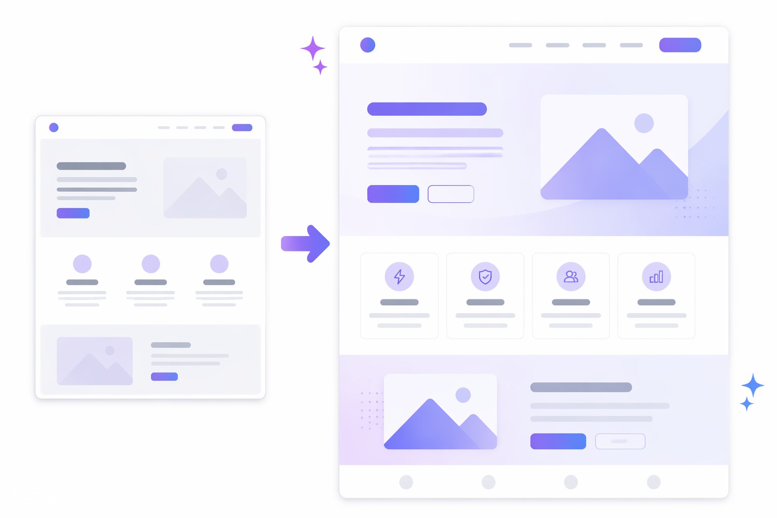 AI-generated website draft based on a screenshot layout reference.jpg