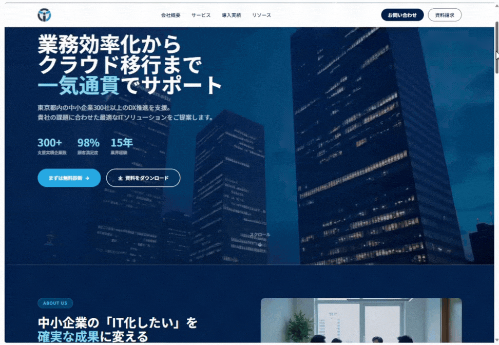 生成されたサイト