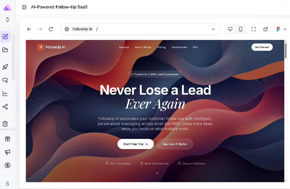home page of a website built with Readdy AI website builder