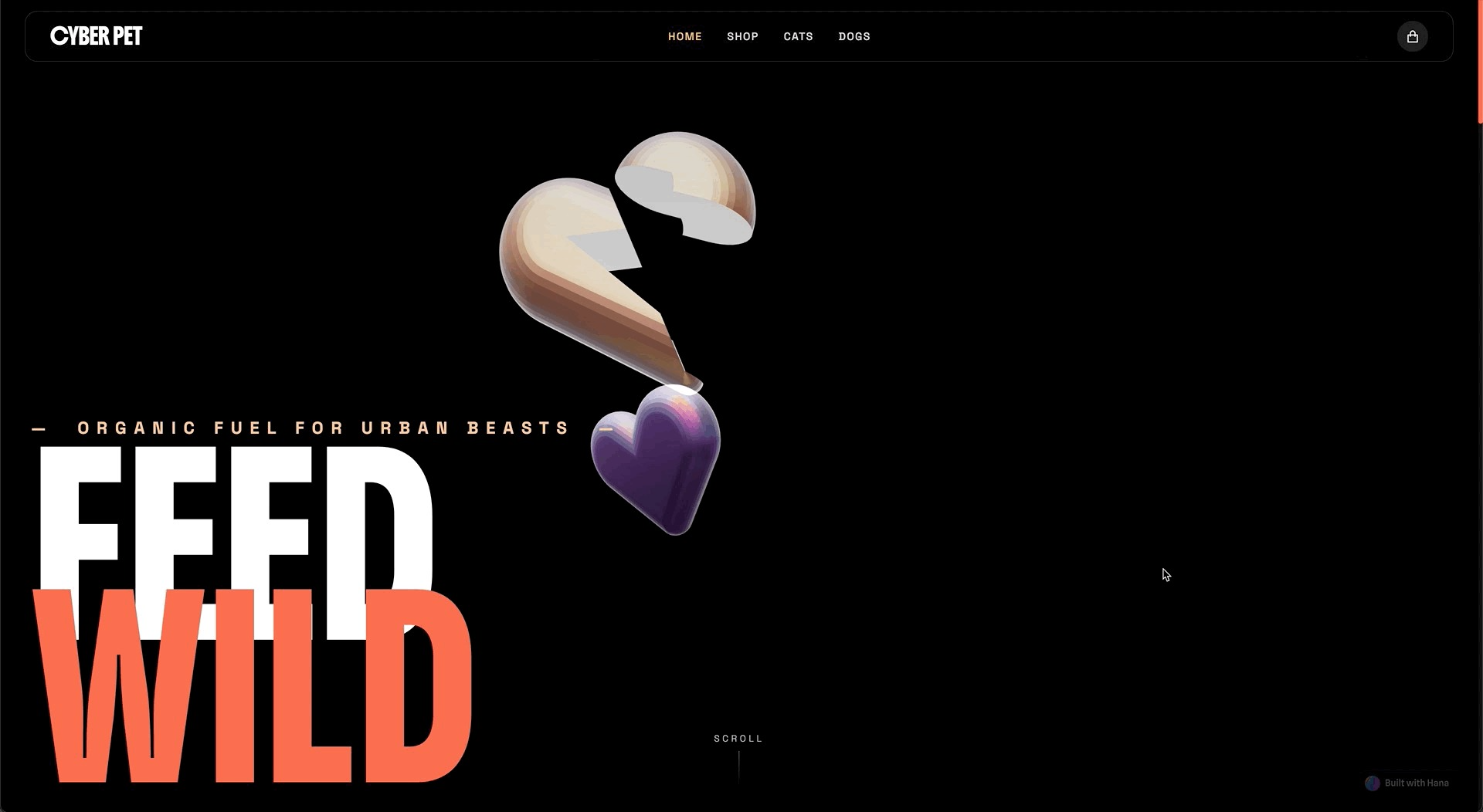 Readdyで提供されているECサイトテンプレート「Unleash the Fun」