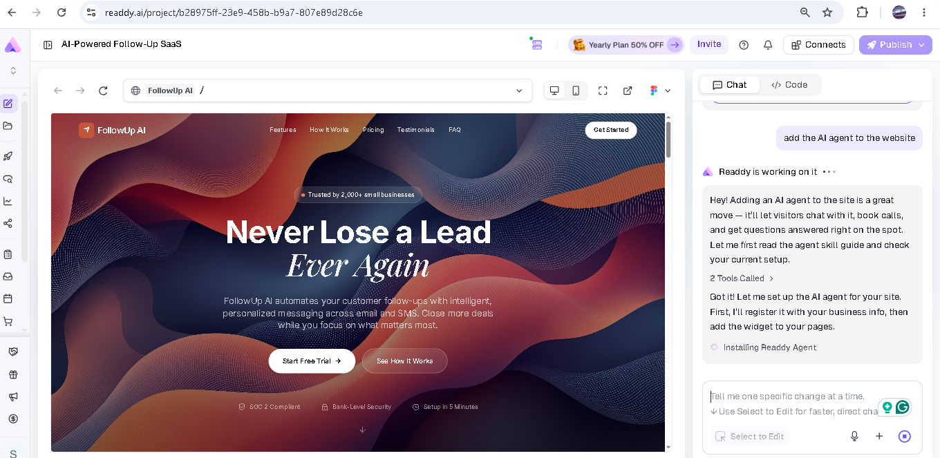 A website built with Readdy