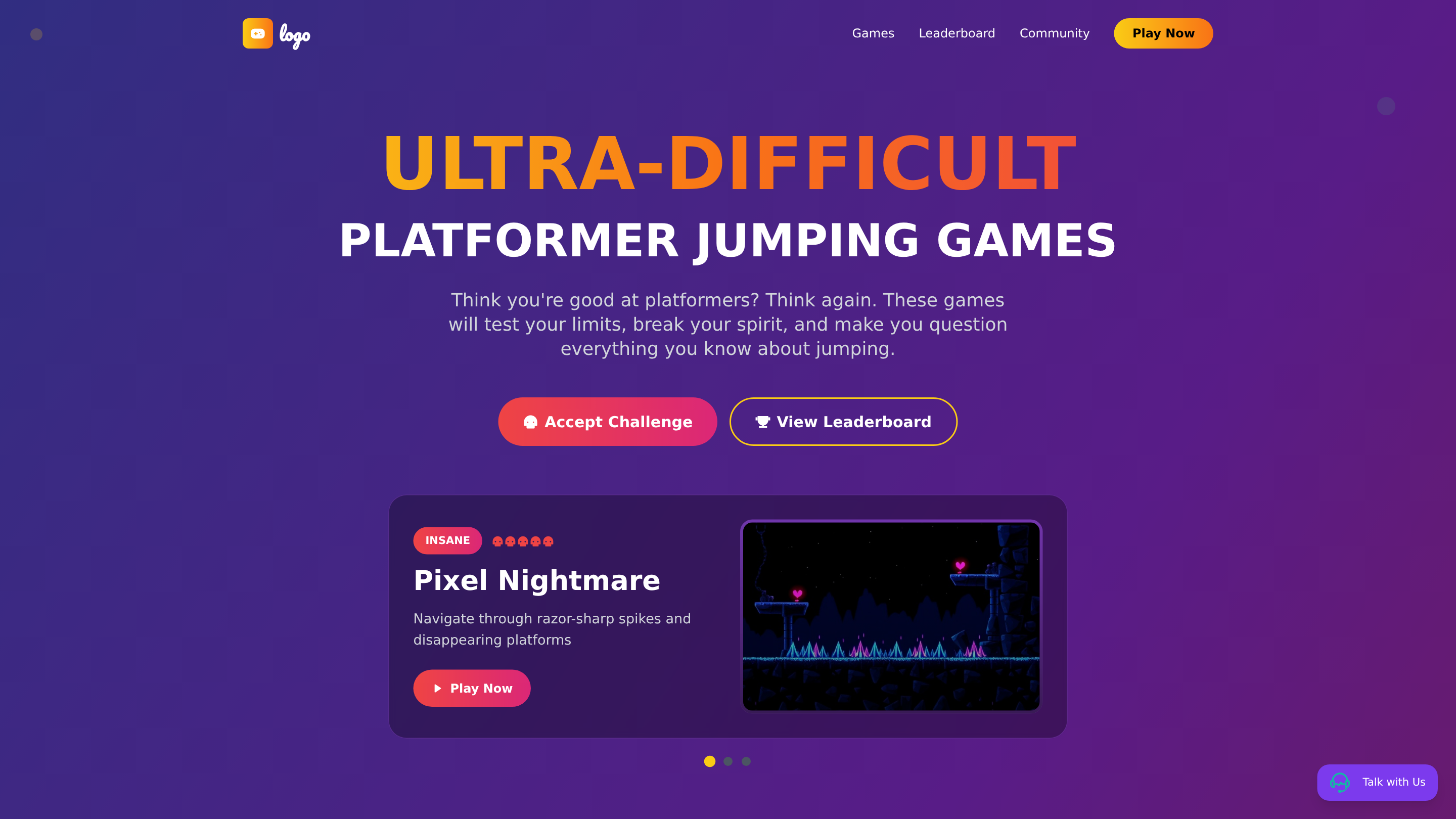 Ultra-Difficult Platformer Jumping Games