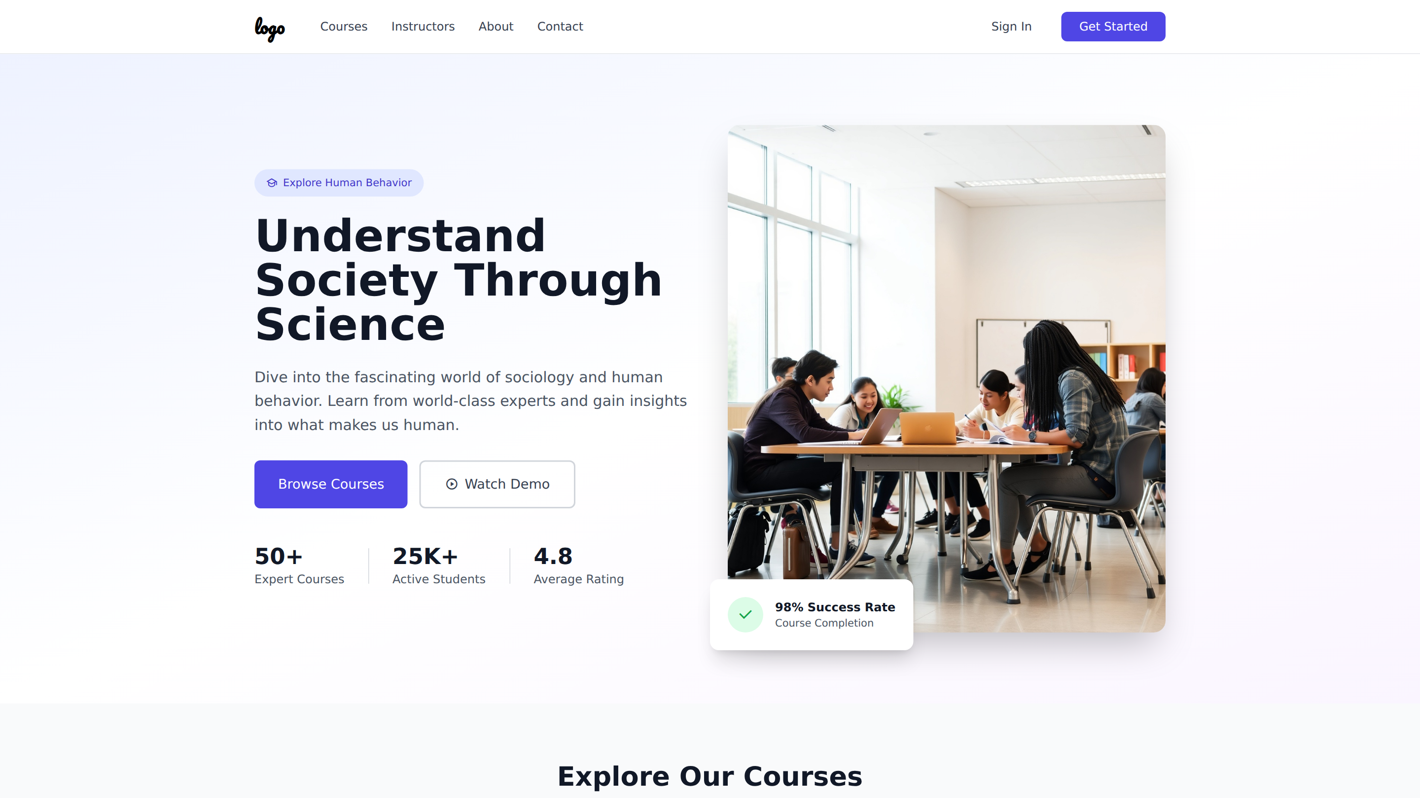 Sociology and Human Behavior Courses