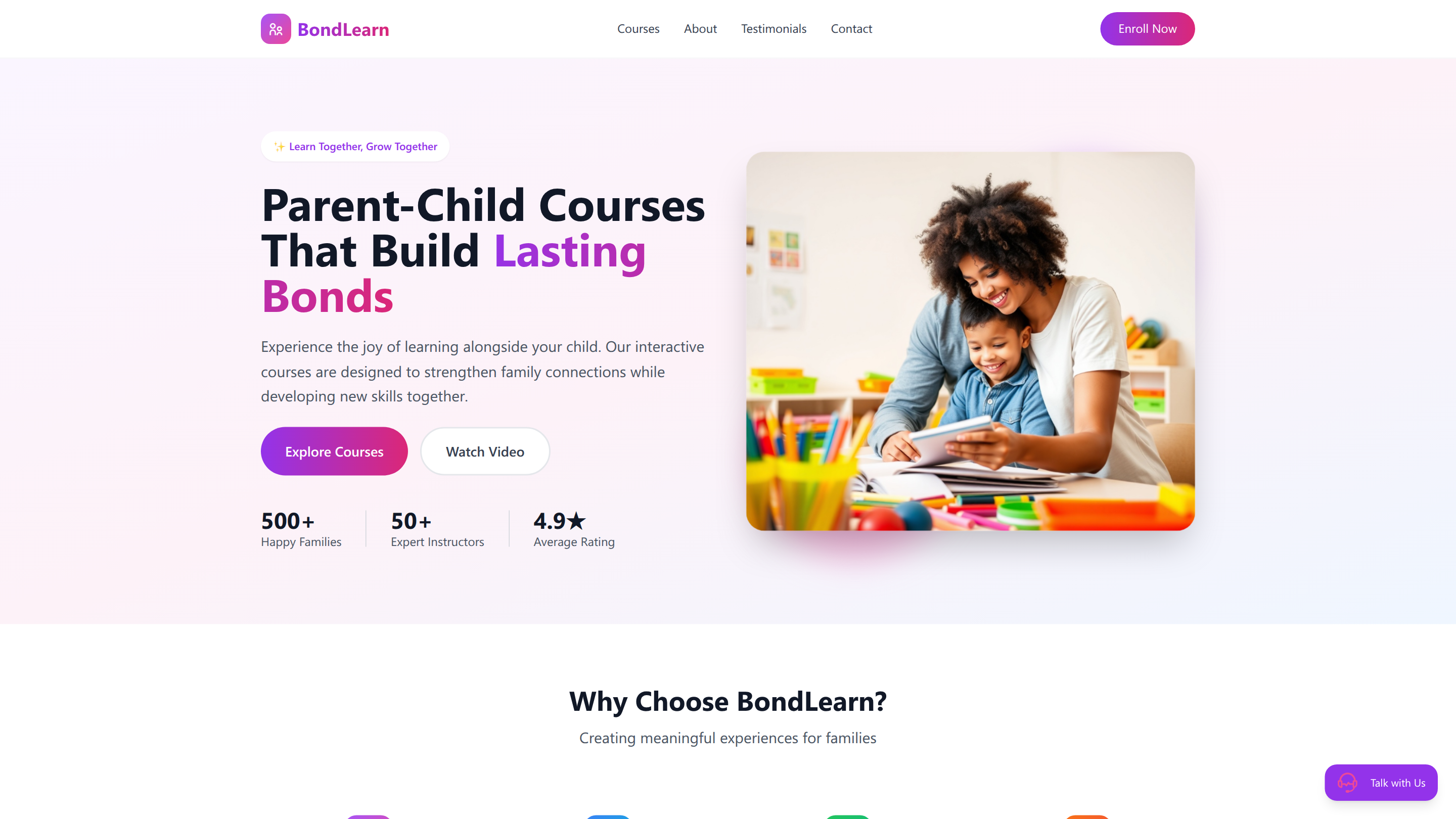 Parent-Child Courses