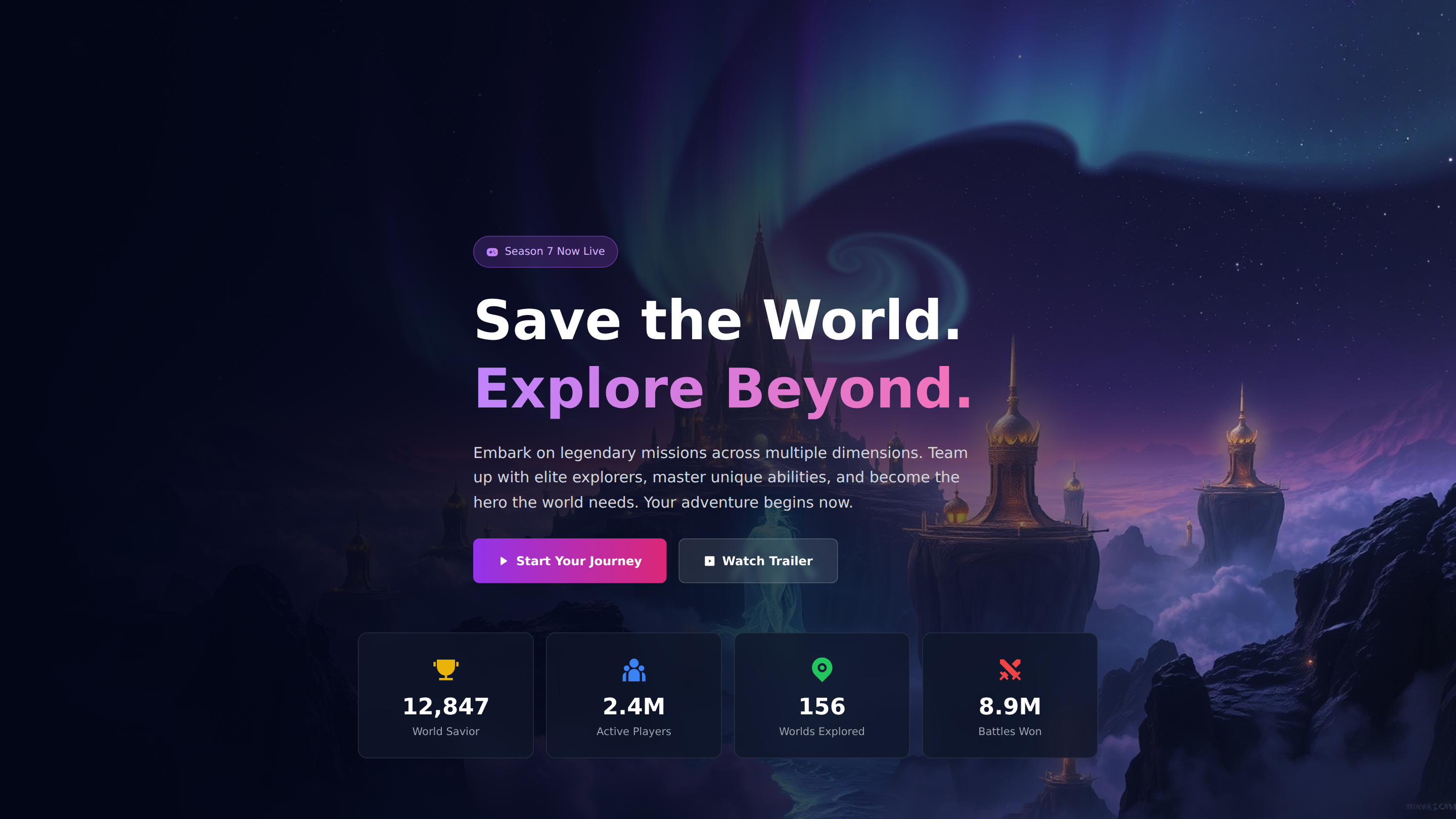 World-Saving and Exploration Mission Games