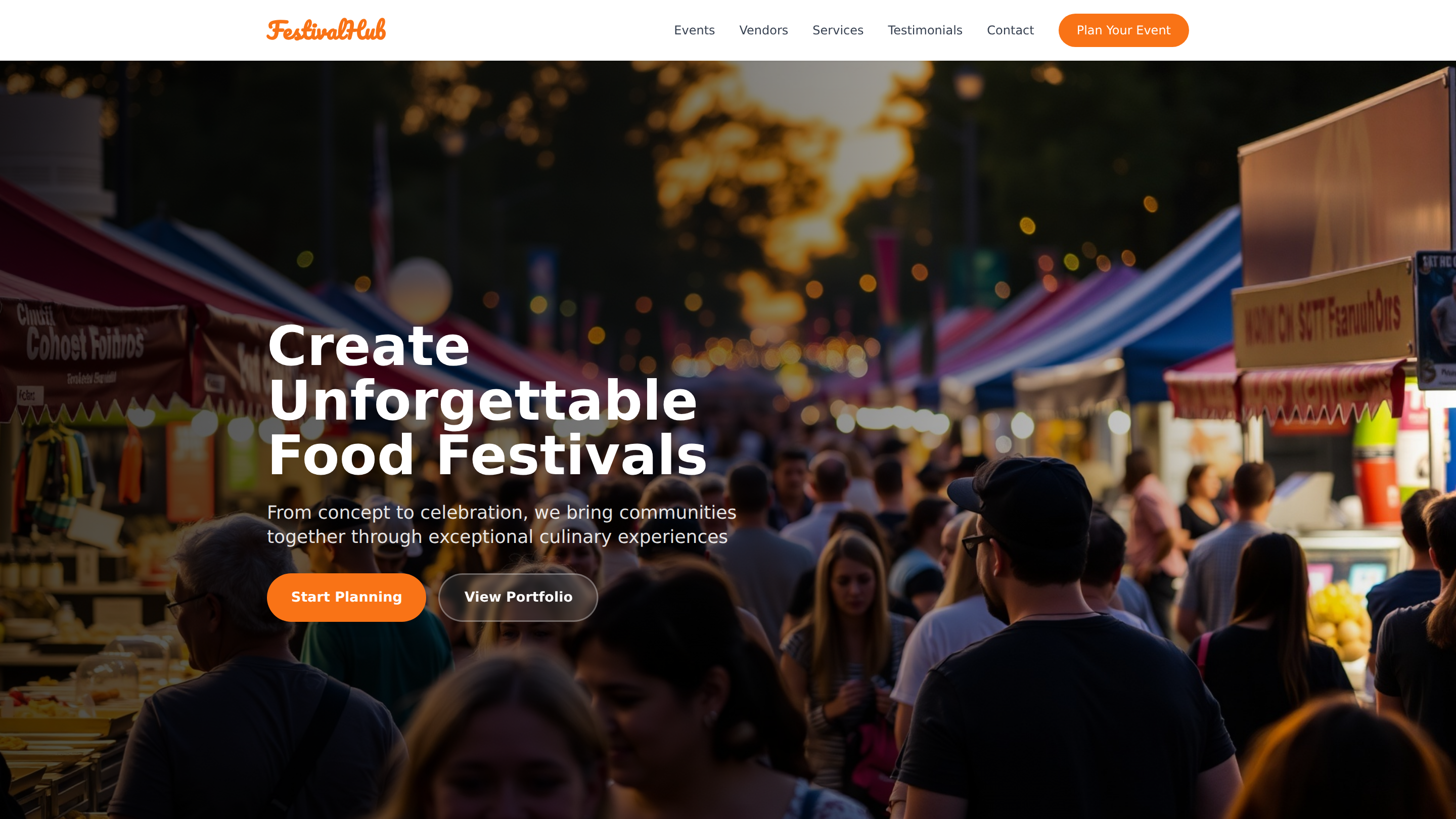 Community Food Festival Event Planning