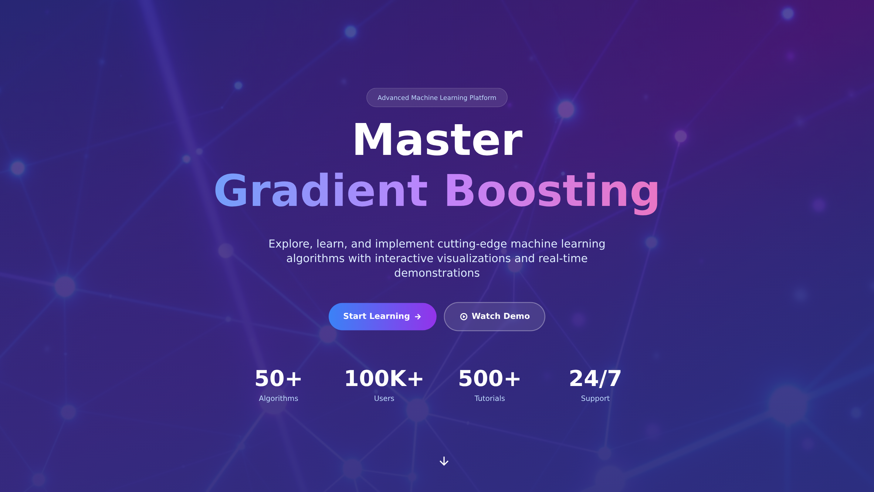 Machine Learning Algorithms Machine Learning Algorithms