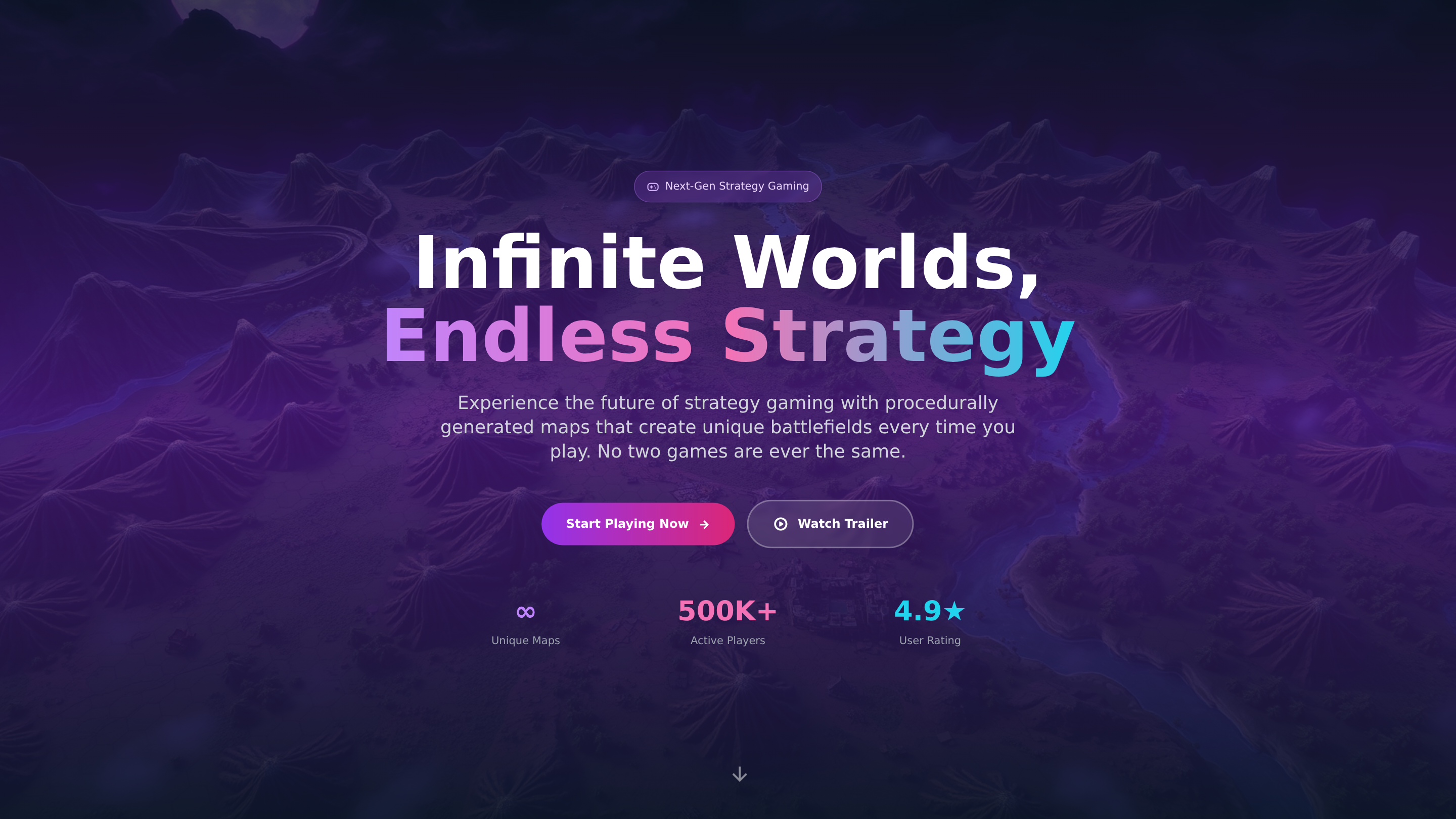 Procedurally Generated Map Strategy Games