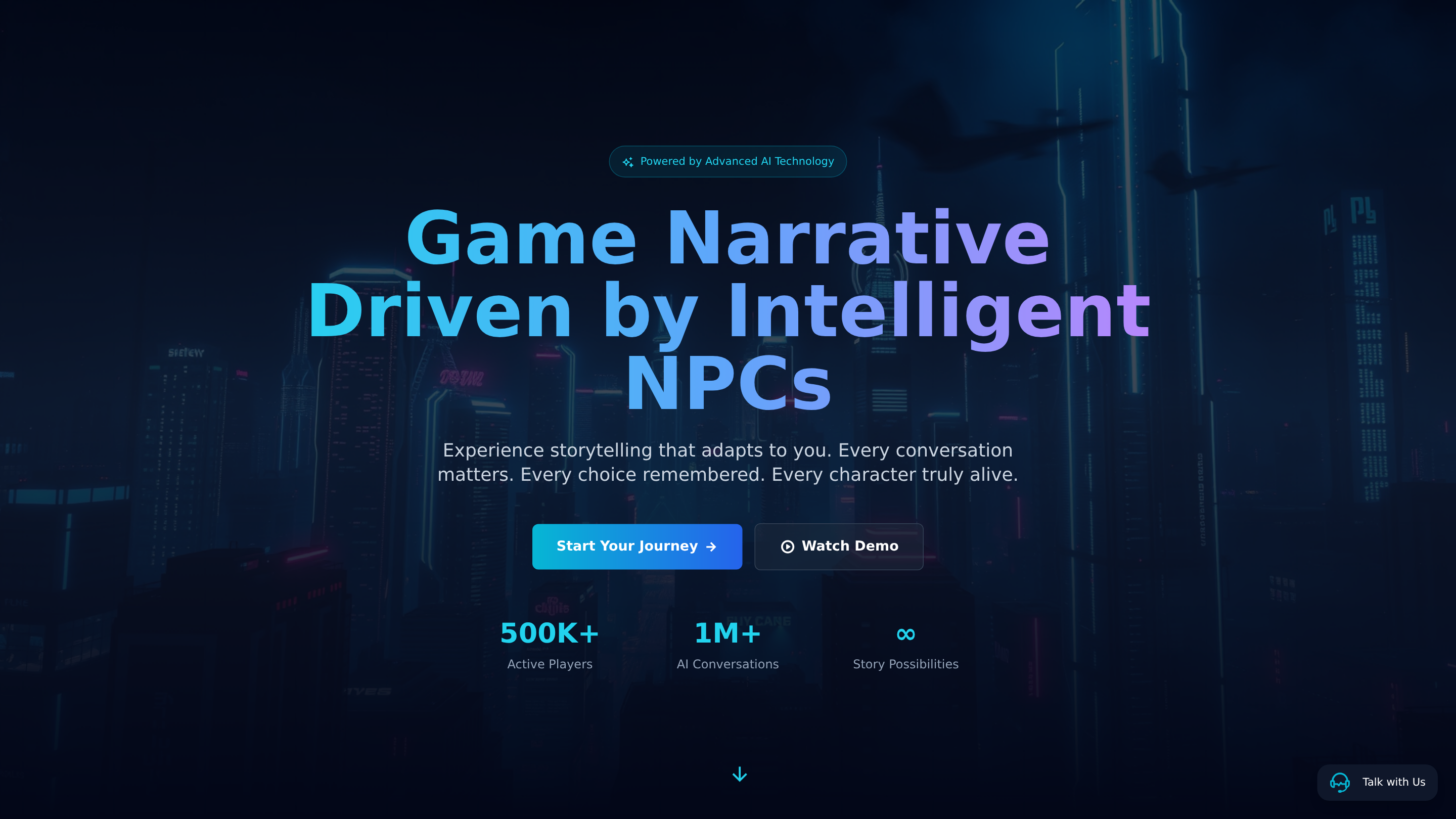 Game Narrative Driven by Intelligent NPCs