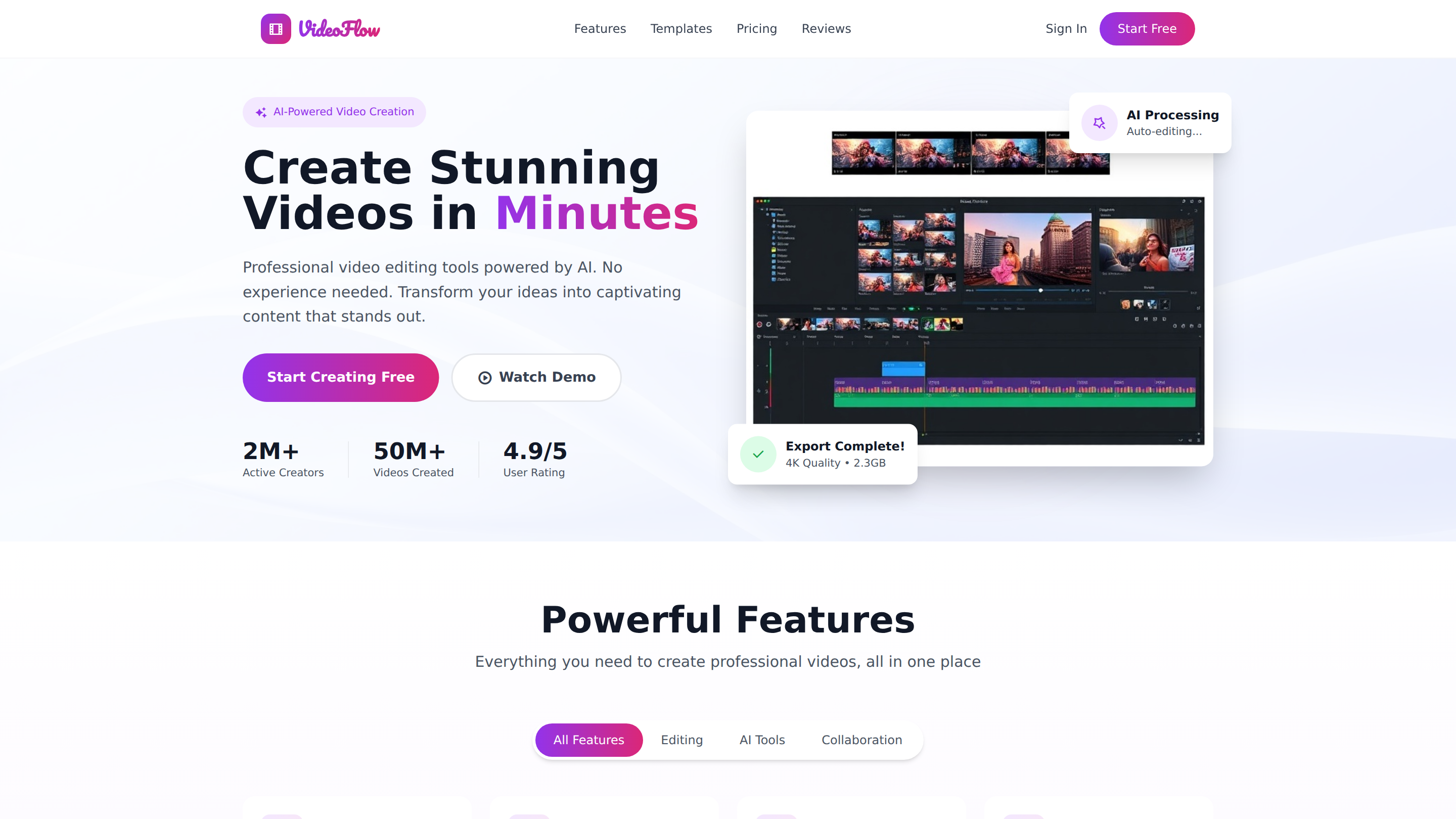 Video Content Creation & Editing Tools