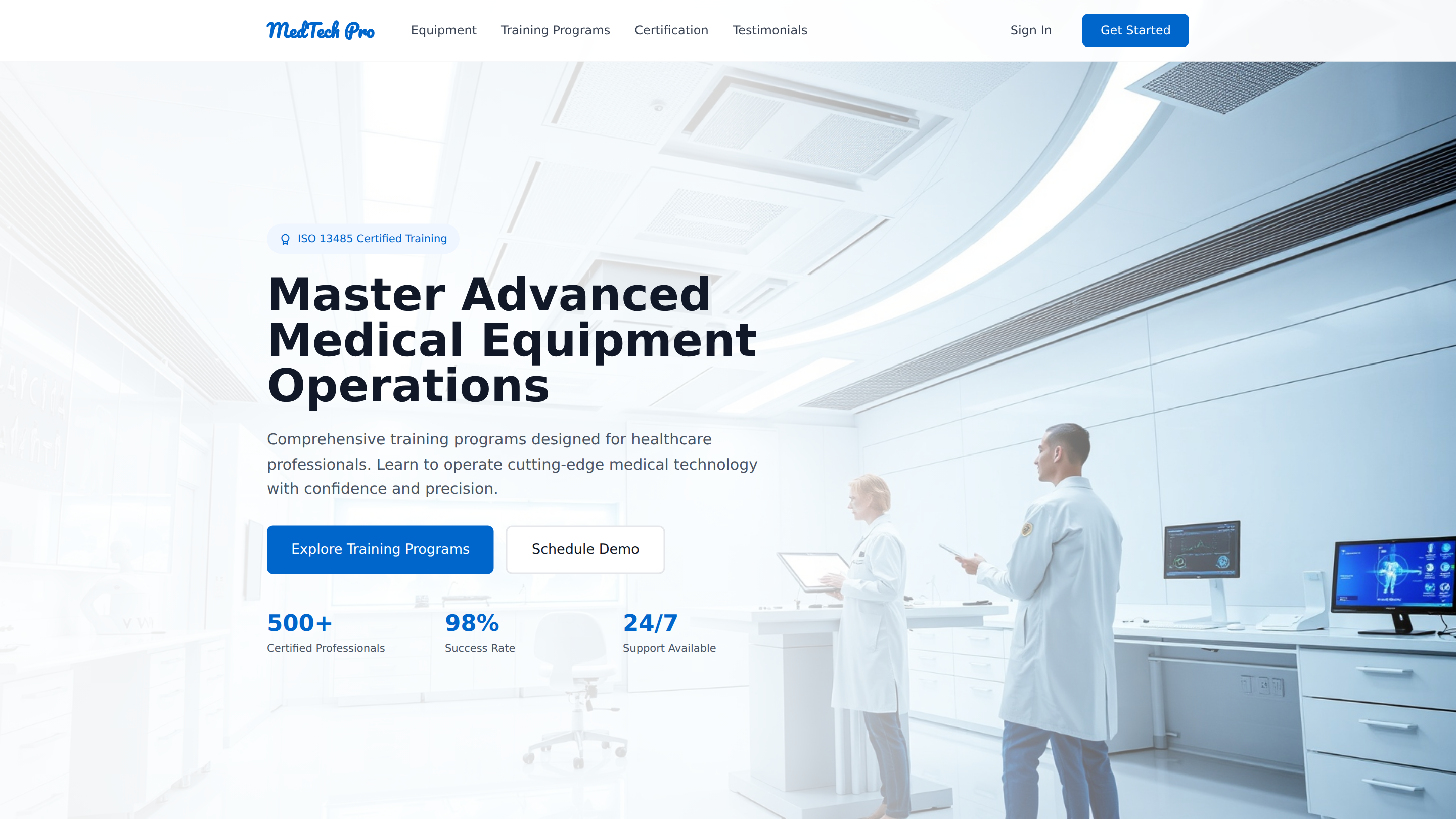 High-End Medical Equipment Operation and Training
