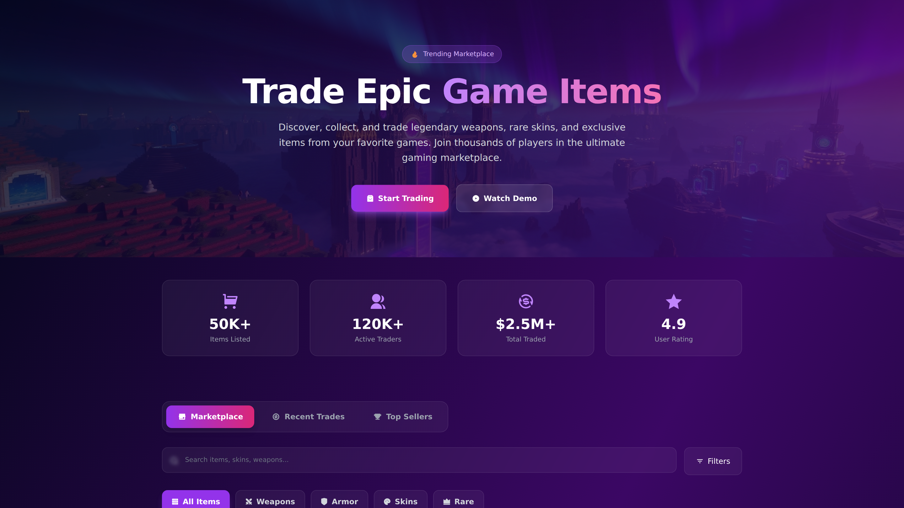 In-Game Item Collection and Trading Modes