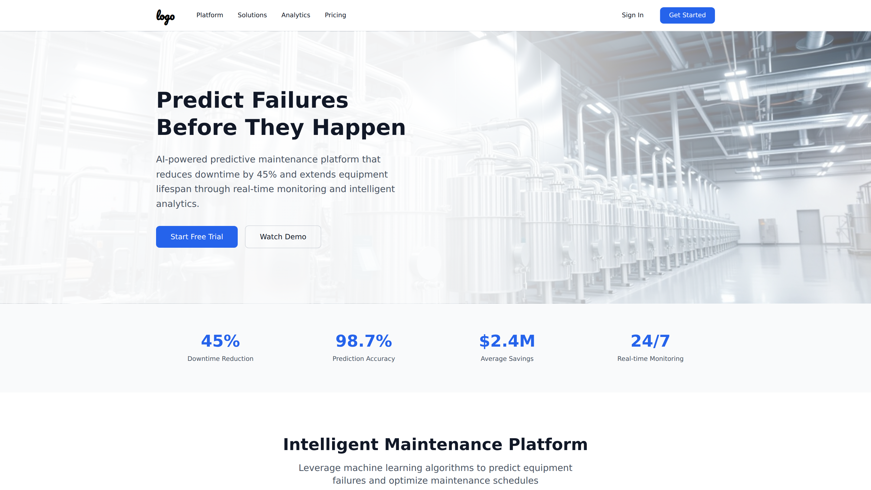 Predictive Maintenance Platform