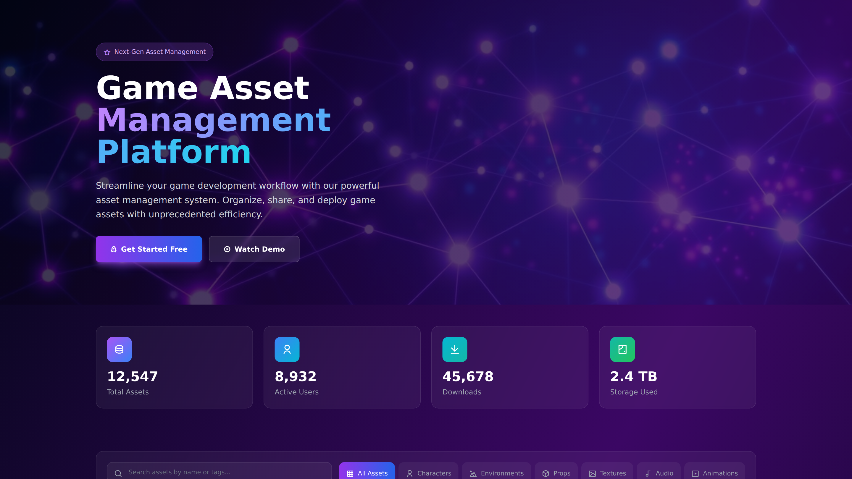 Game Asset Management Platform