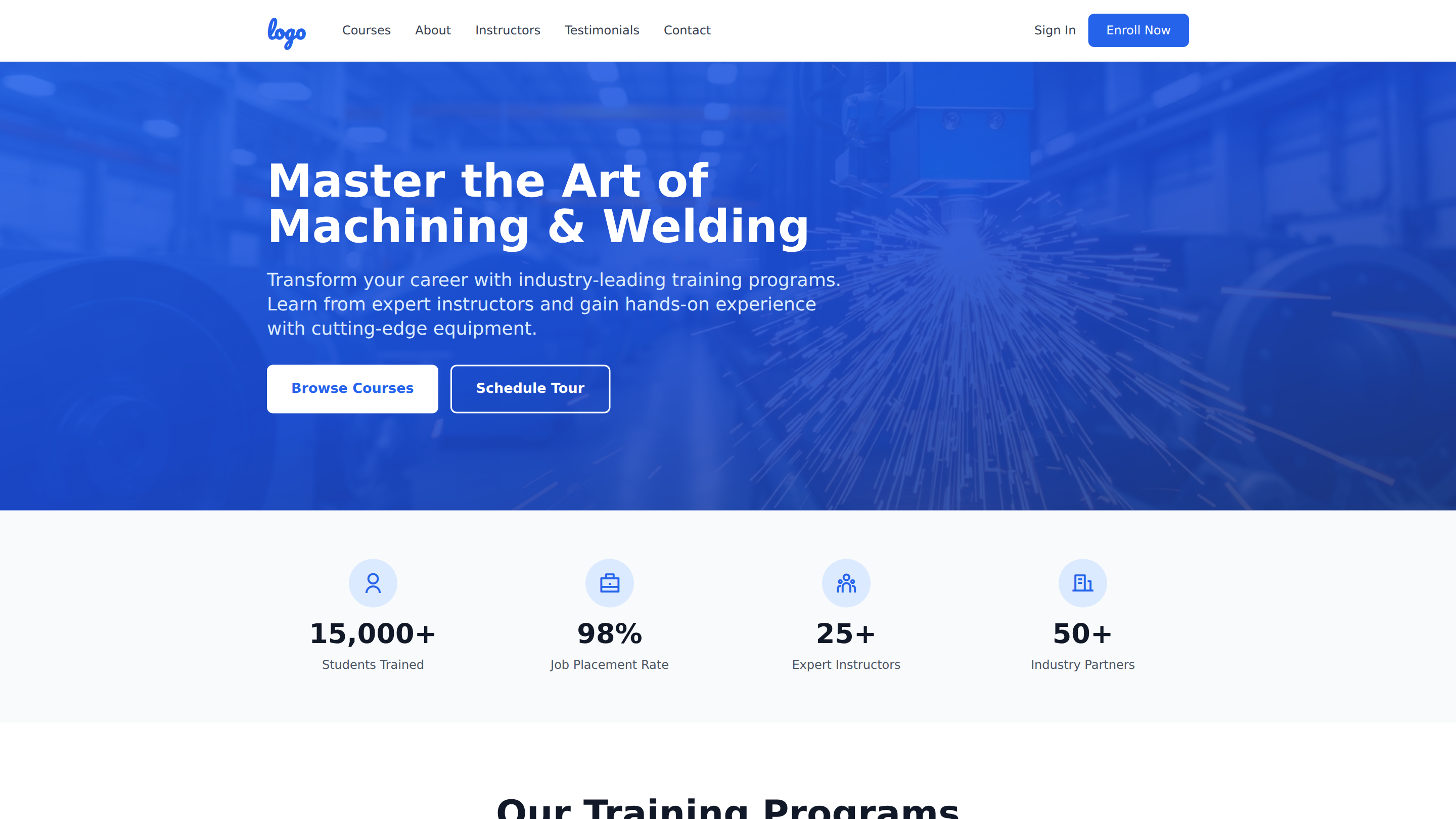 Machining and Welding Technology Training