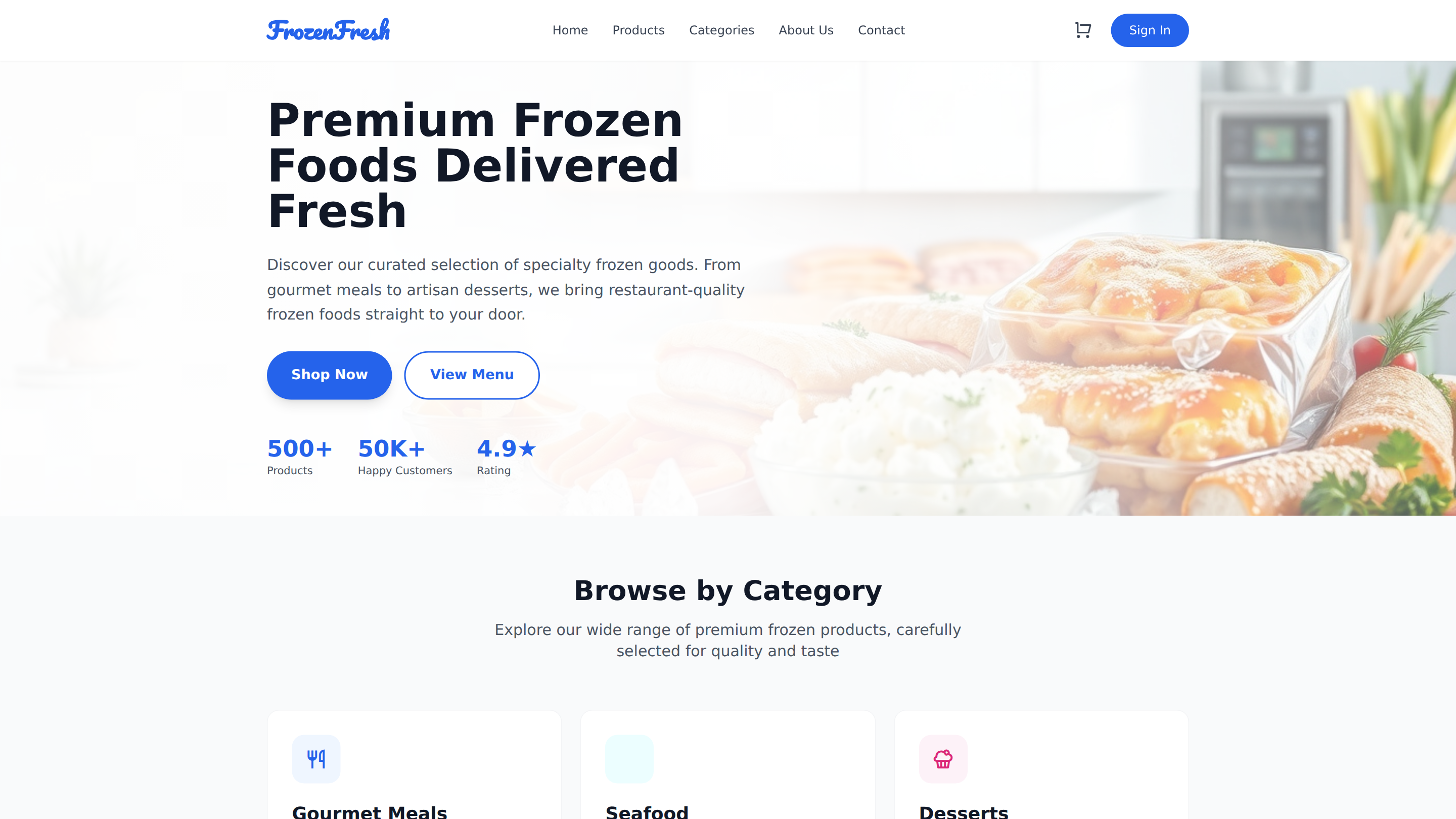 Specialty Frozen Goods