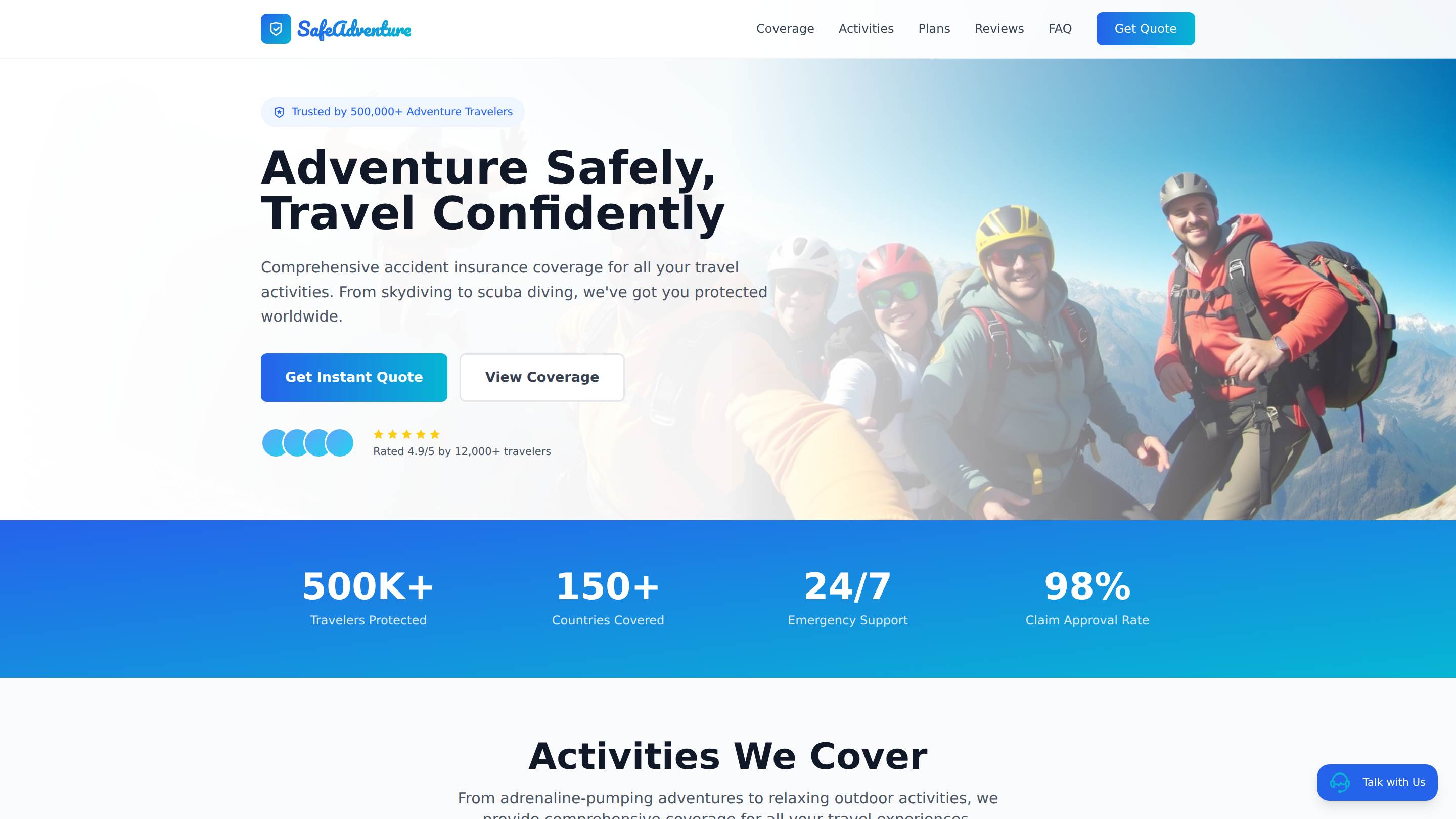 Travel Activity Accident Insurance