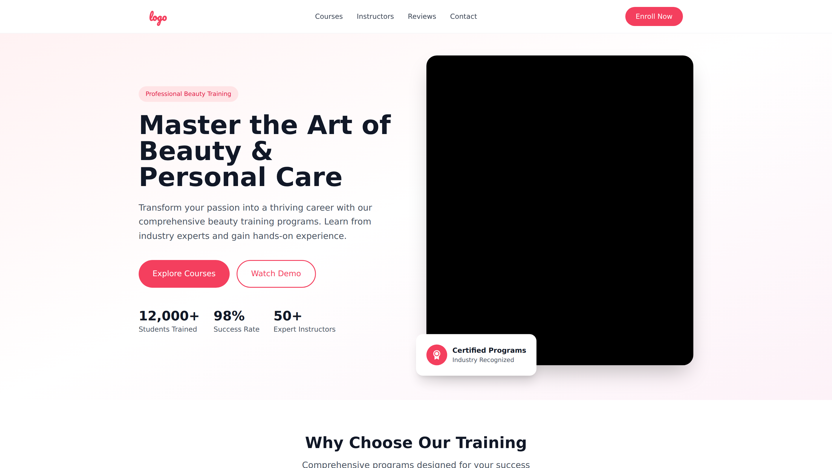 Personal Care & Beauty Skills Training