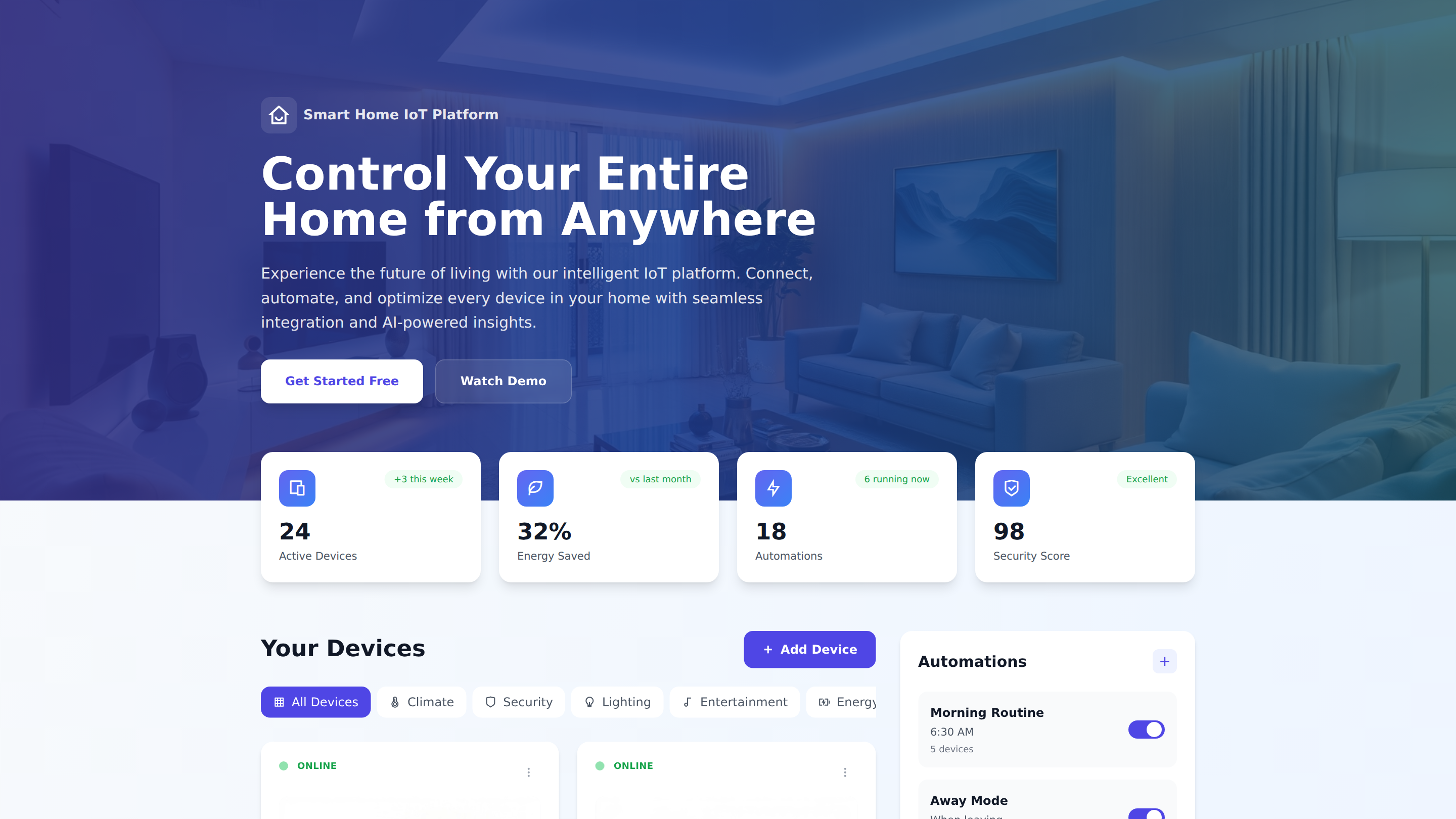 Smart Home IoT Platform