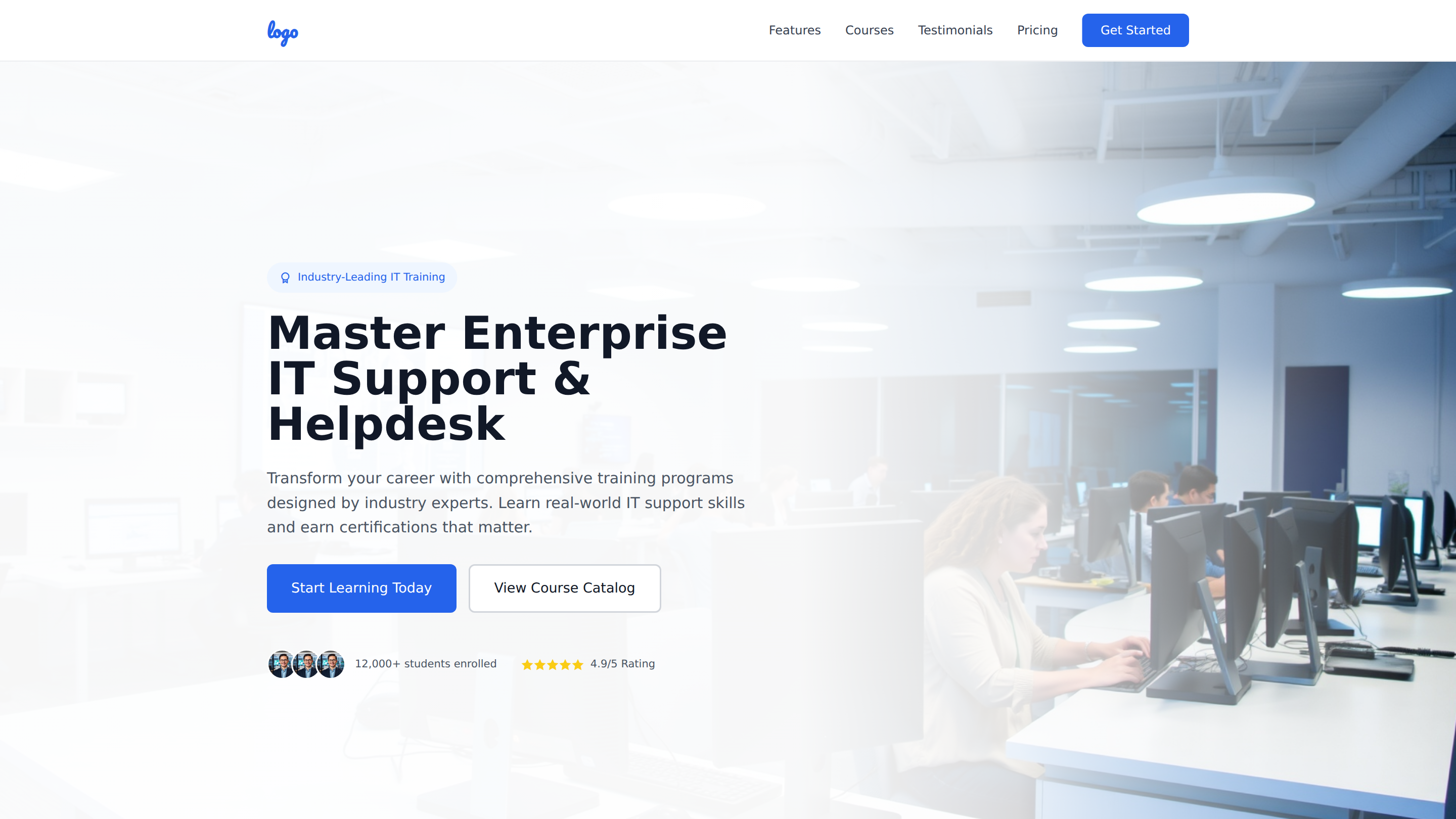 Enterprise IT Support & Helpdesk Training