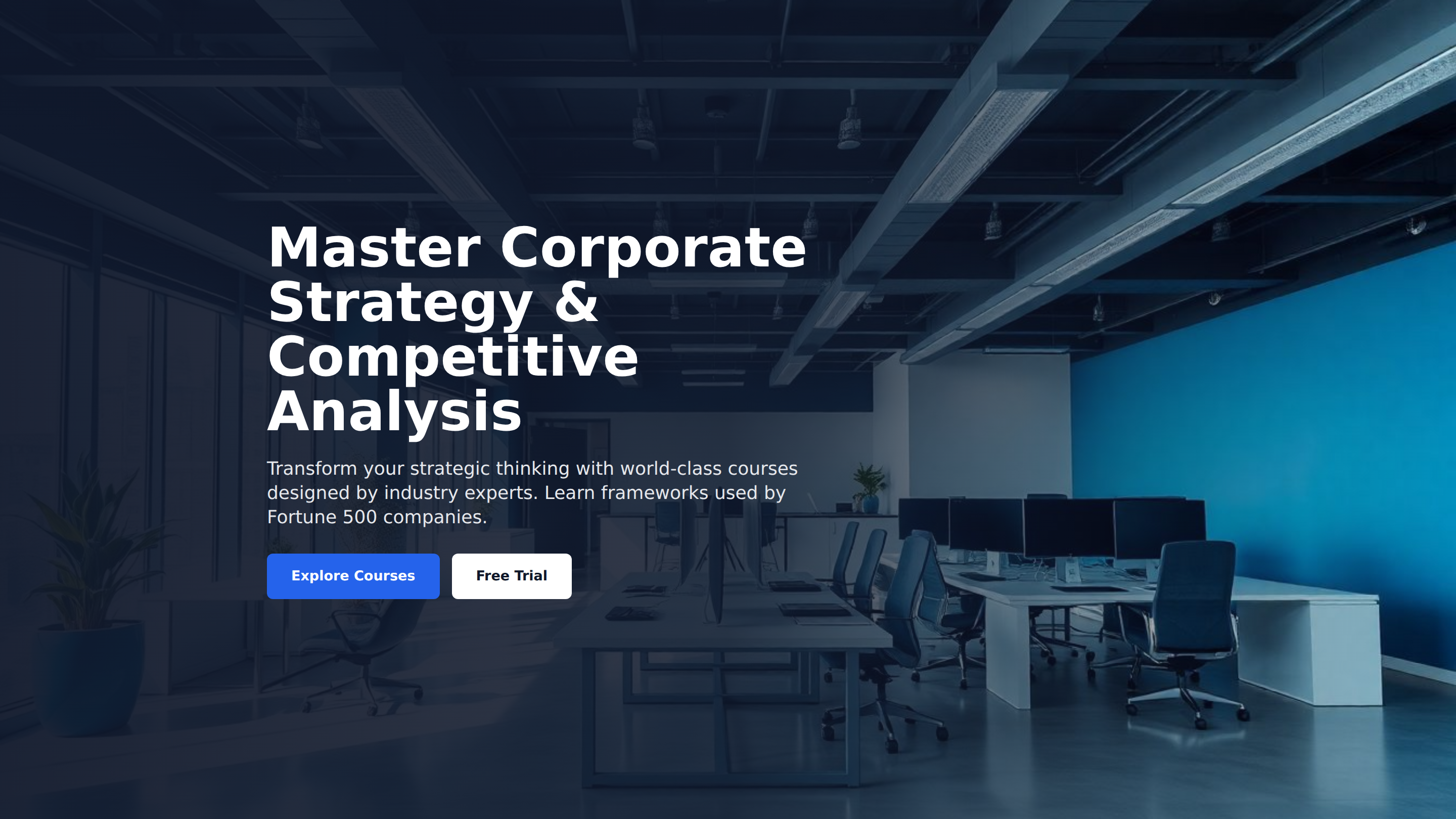 Corporate Strategy & Competitive Analysis Courses