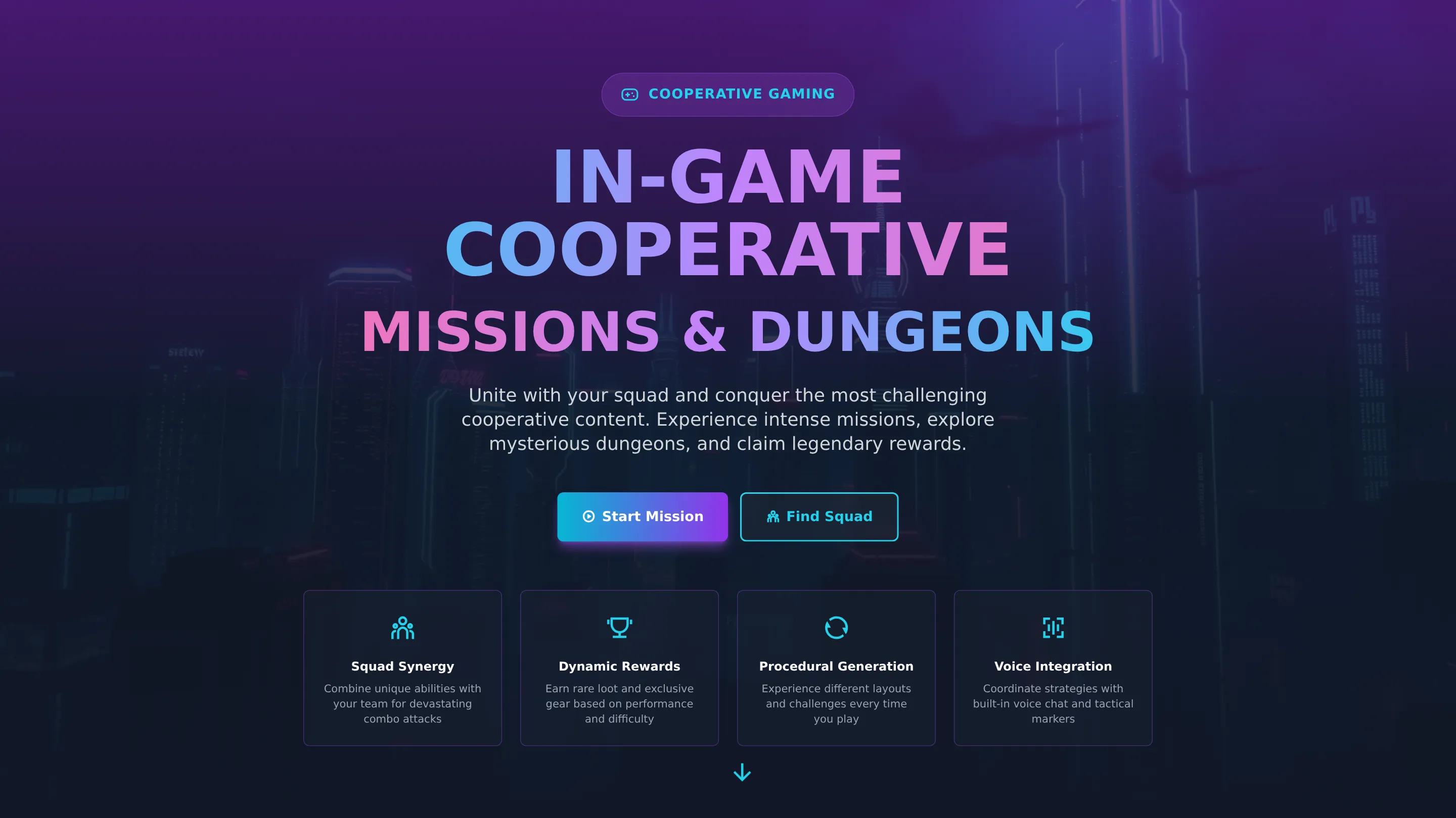 In-Game Cooperative Missions and Dungeons