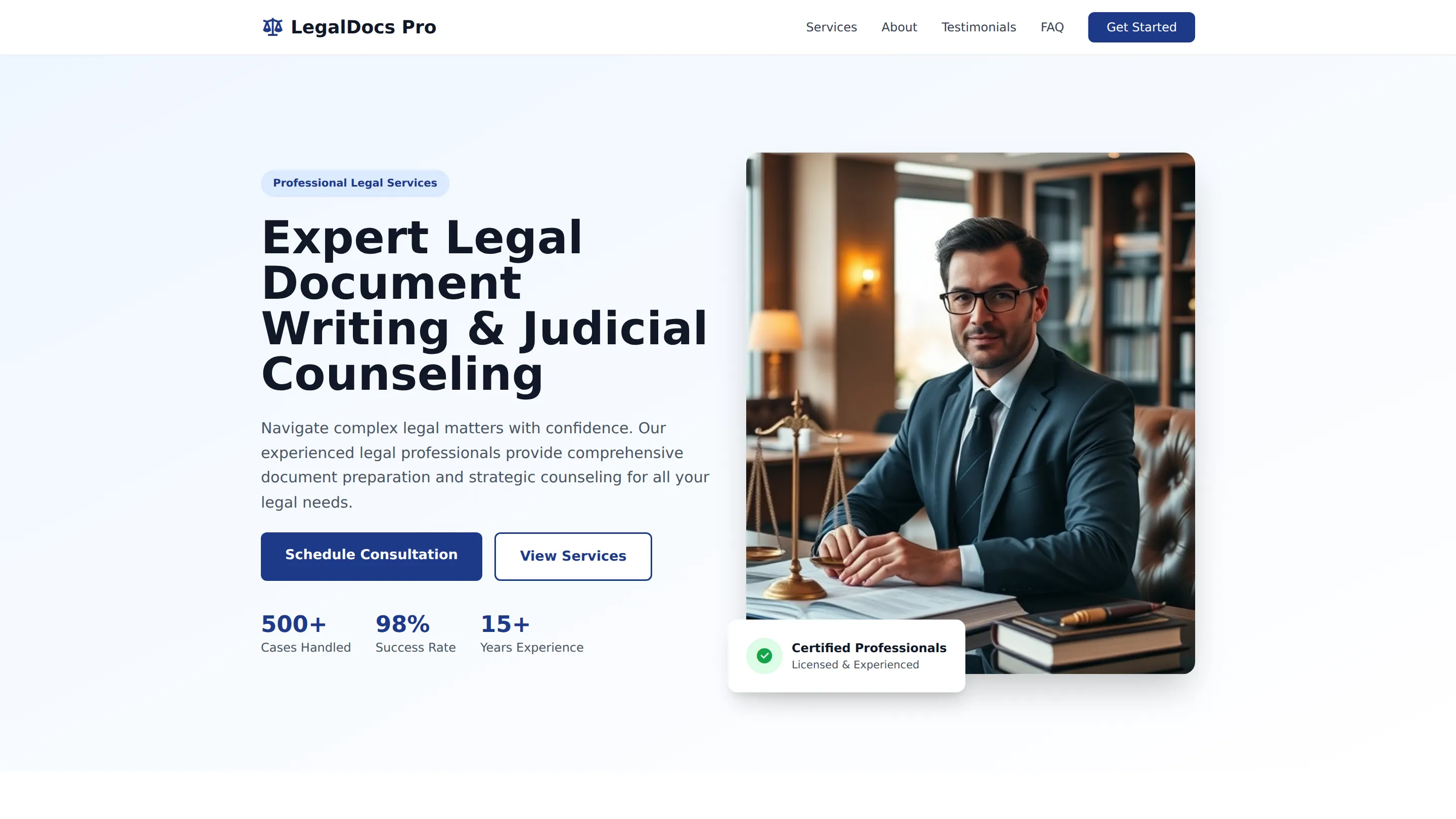 Legal Document Writing & Judicial Counseling Legal Document Writing & Judicial Counseling