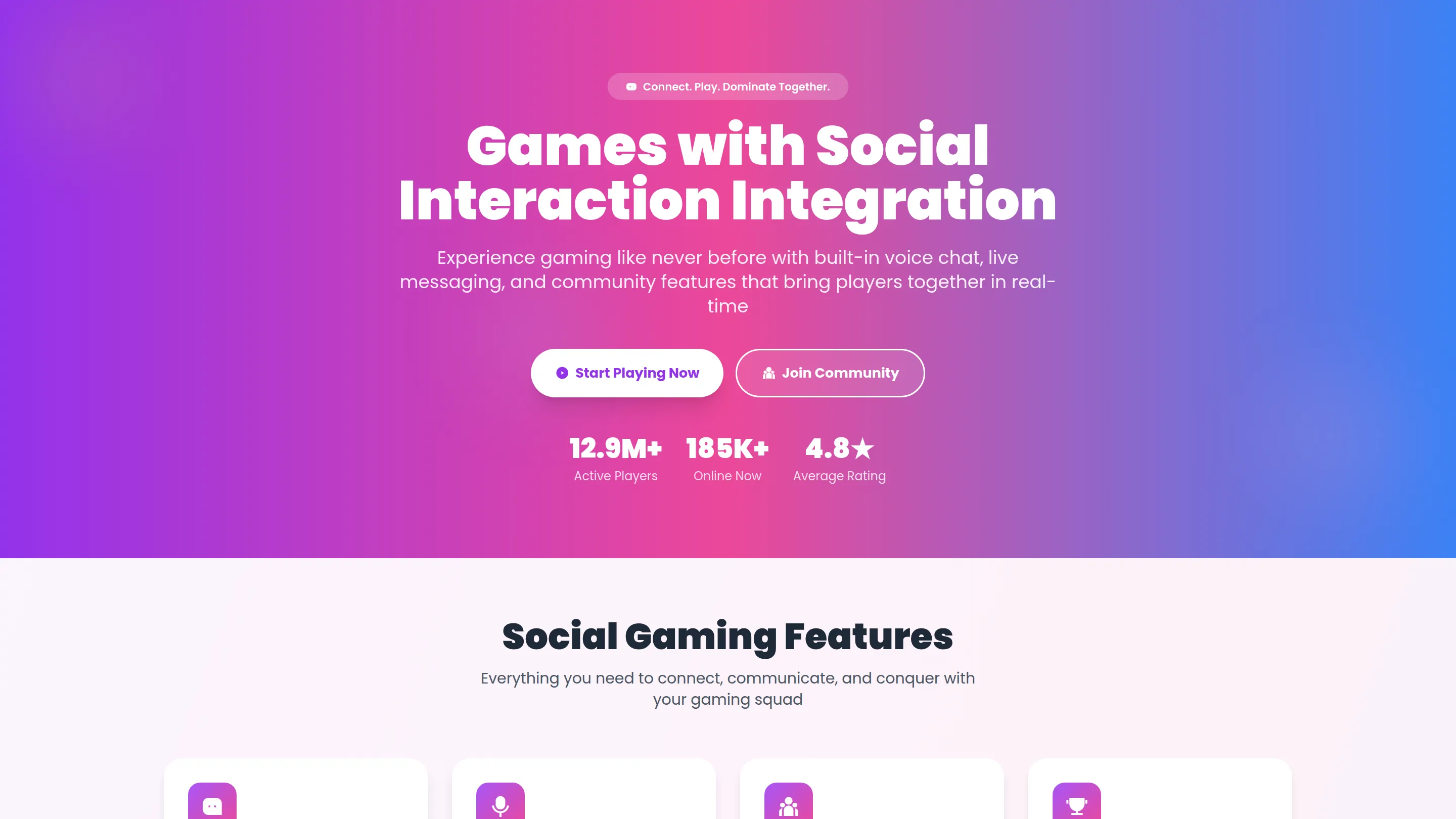 Games with Social Interaction Integration
