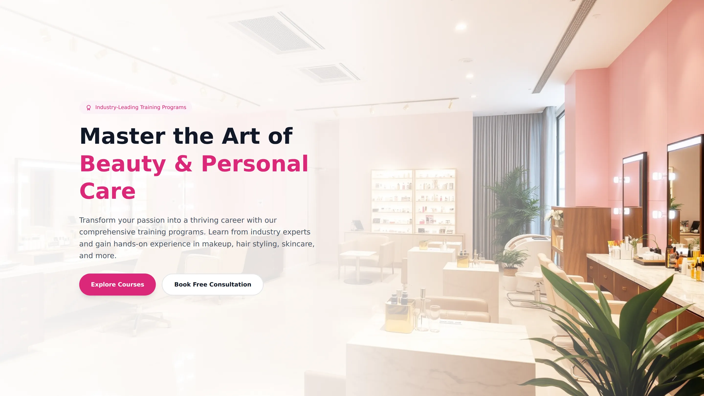 Personal Care & Beauty Skills Training