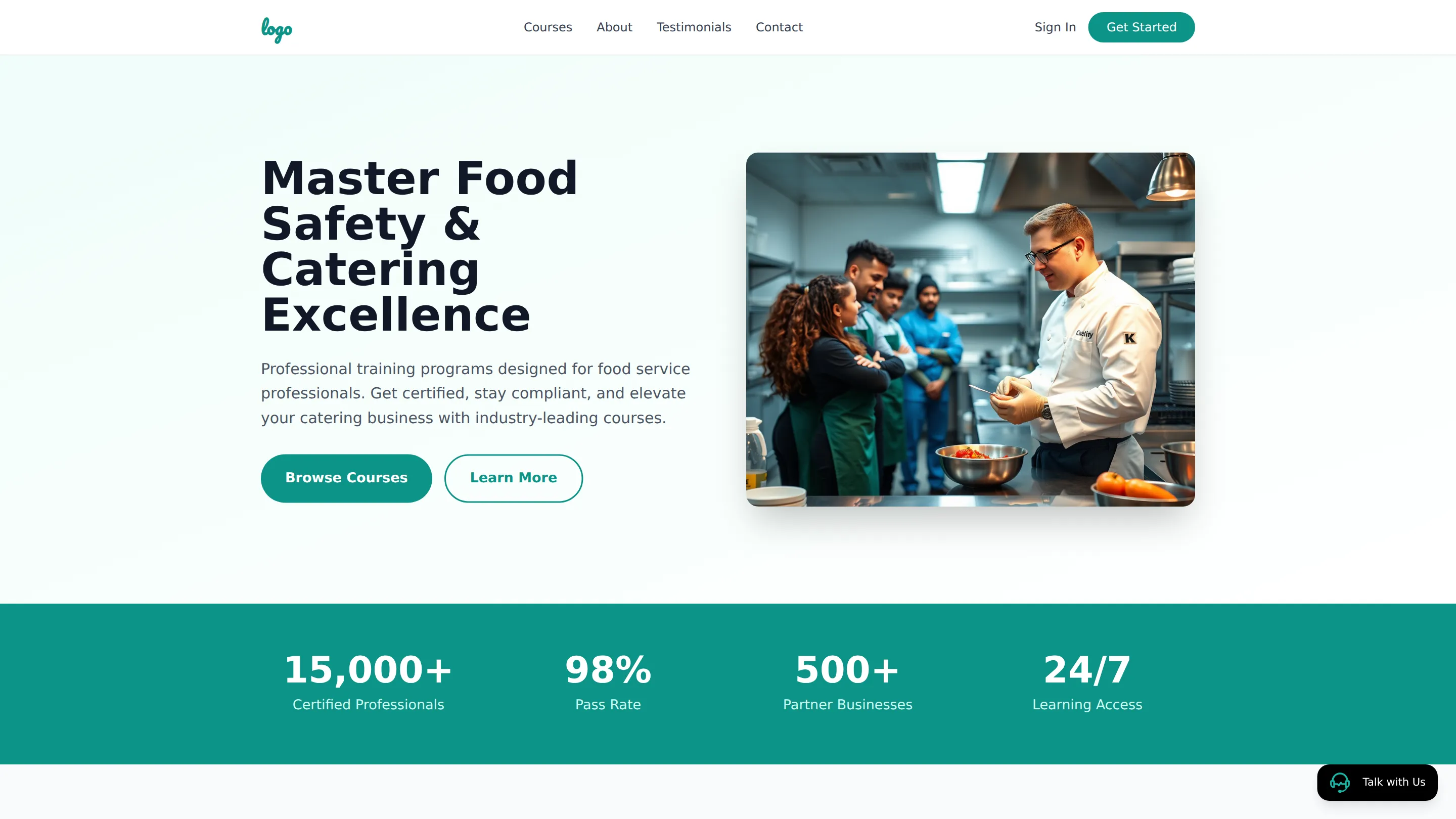Catering Management & Food Safety Training