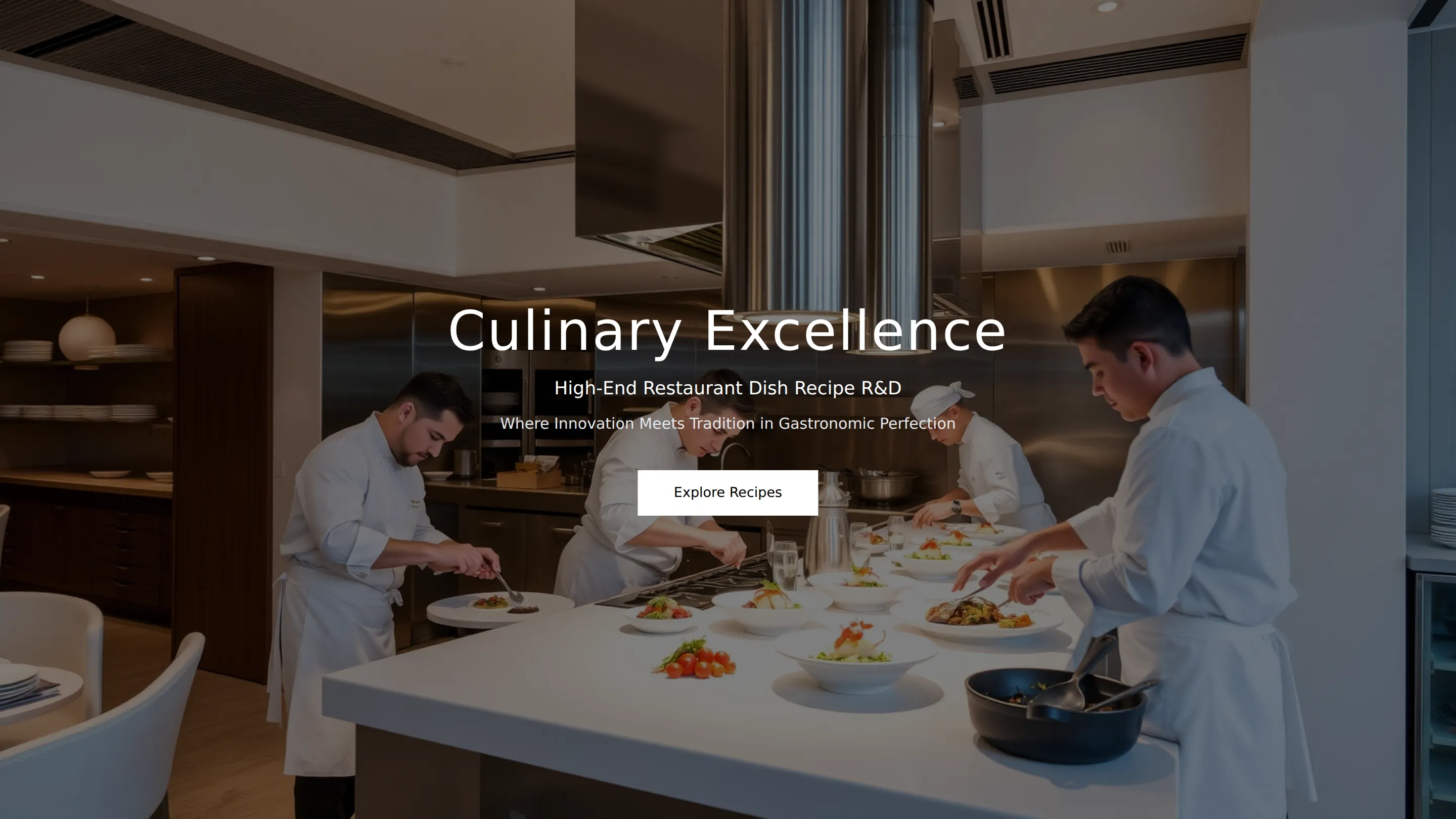 High-End Restaurant Dish Recipe R&D