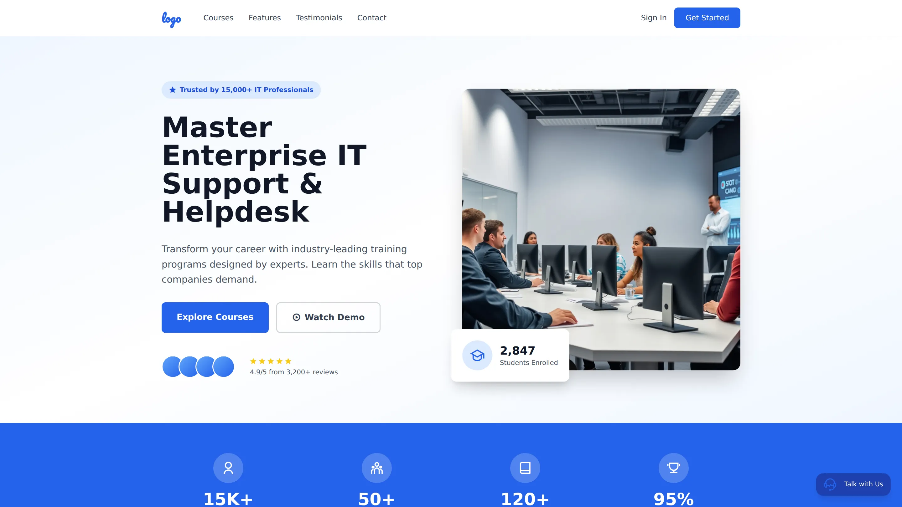 Enterprise IT Support & Helpdesk Training