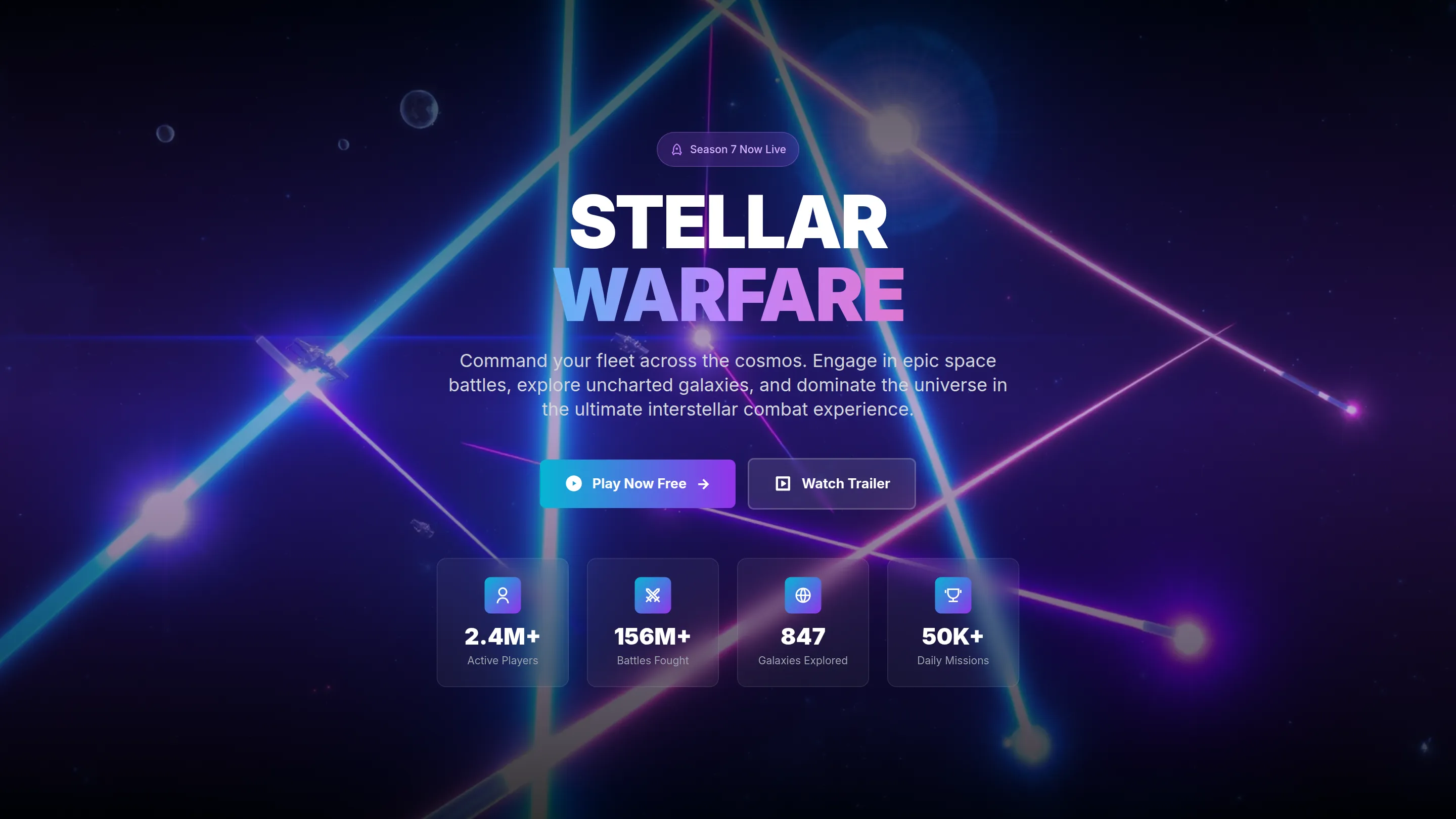 Stellar Warfare - Interstellar Exploration and Combat Game