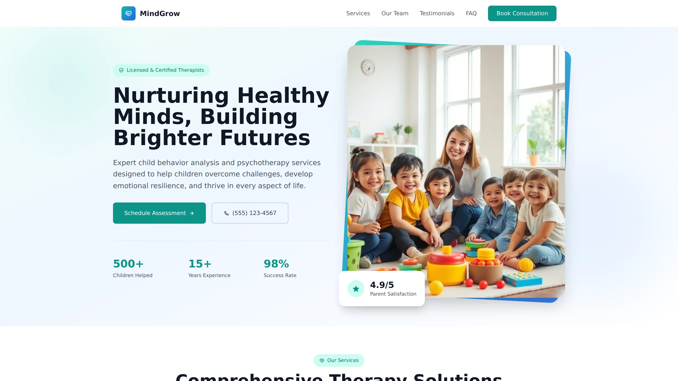 Child Behavior Analysis and Psychotherapy