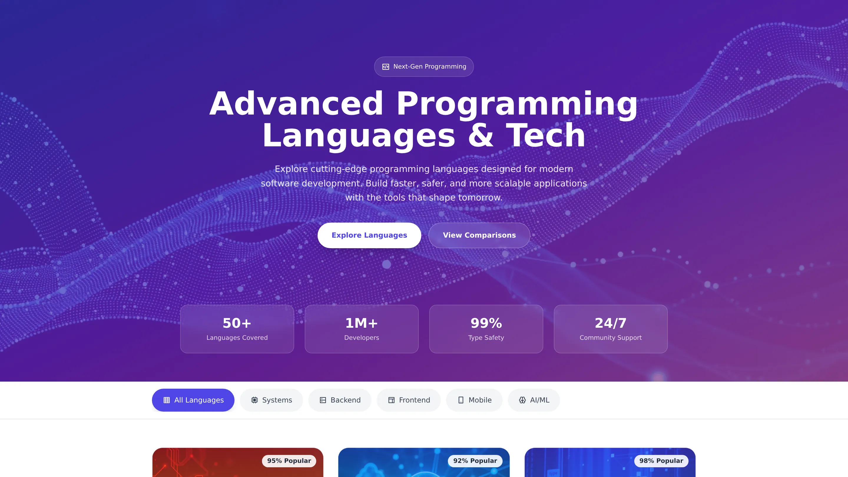 Advanced Programming Languages & Tech