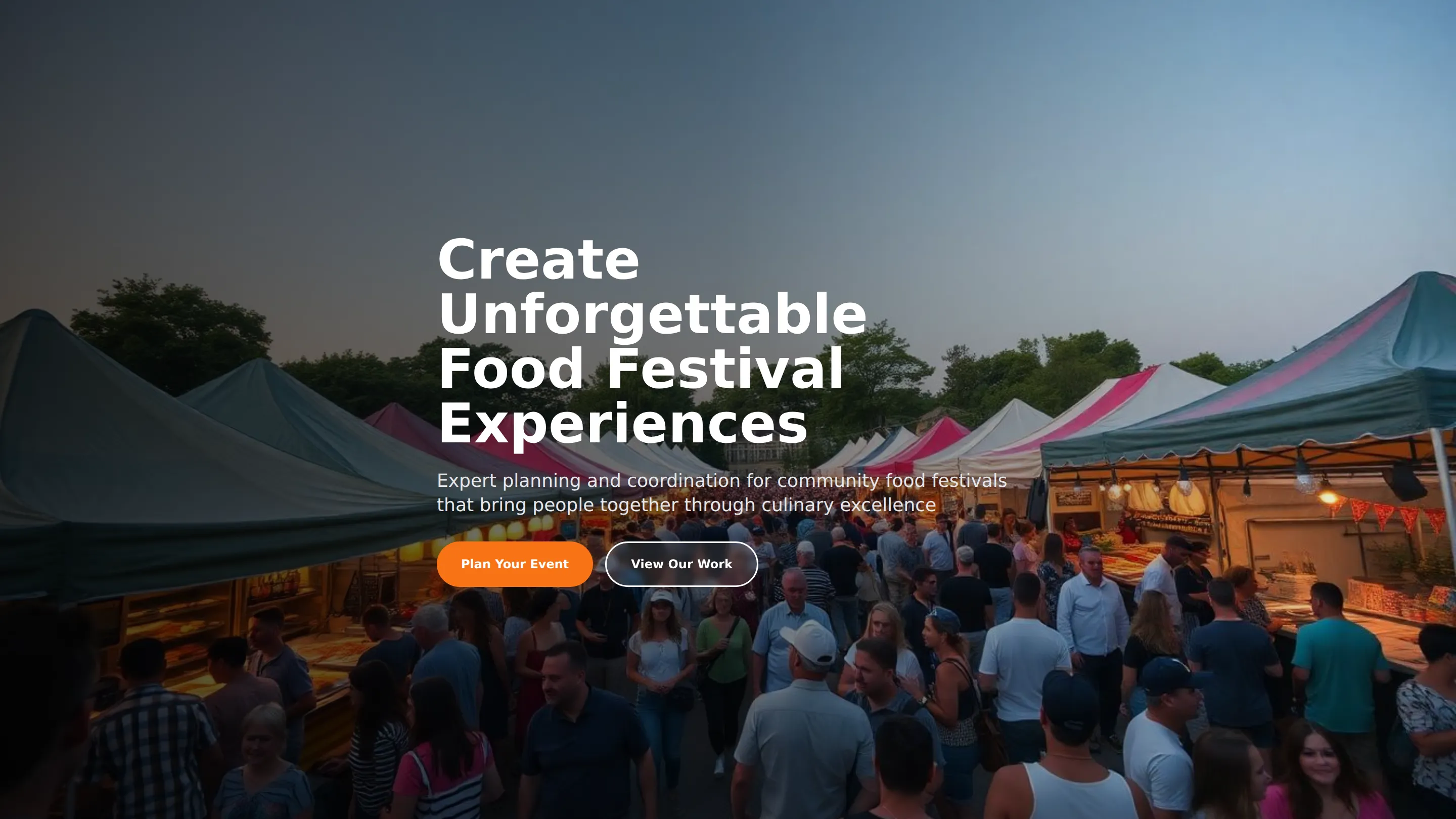 Community Food Festival Event Planning
