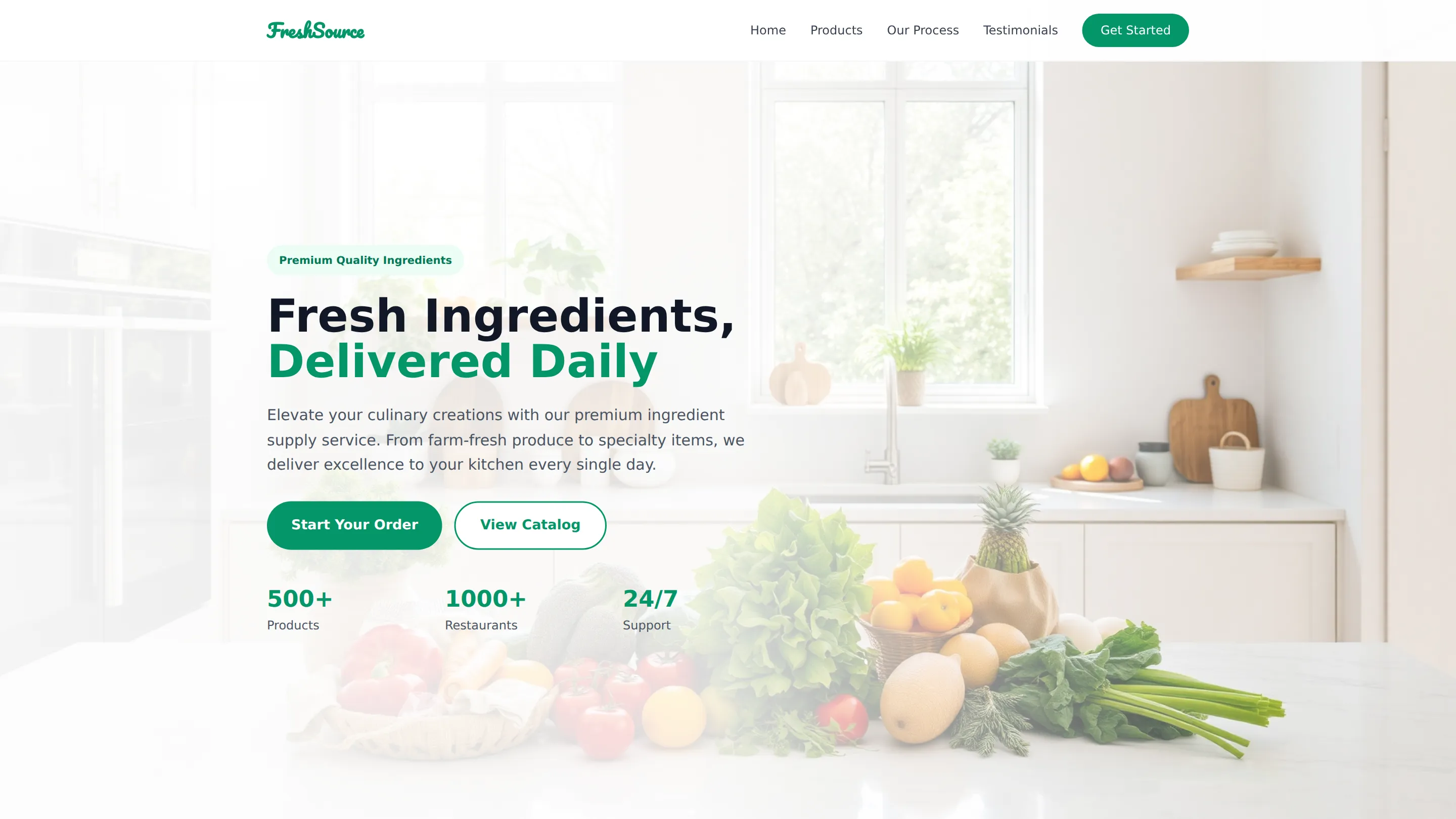 Customized Catering Ingredient Supply