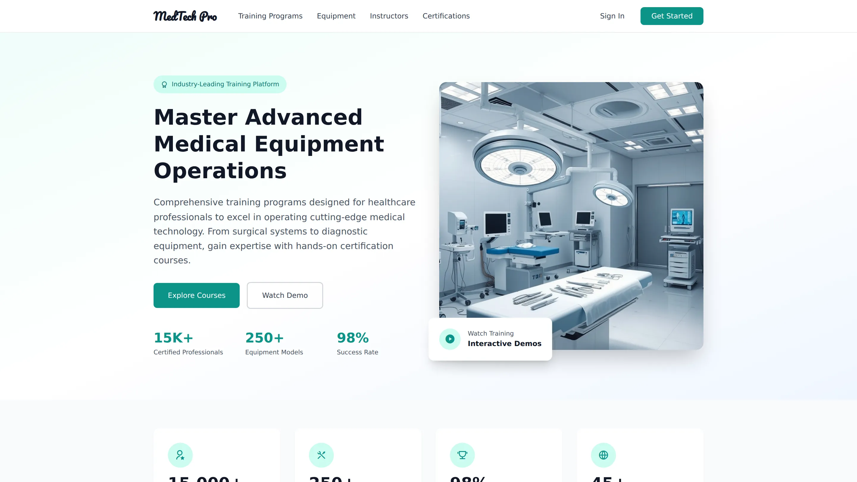 High-End Medical Equipment Operation and Training