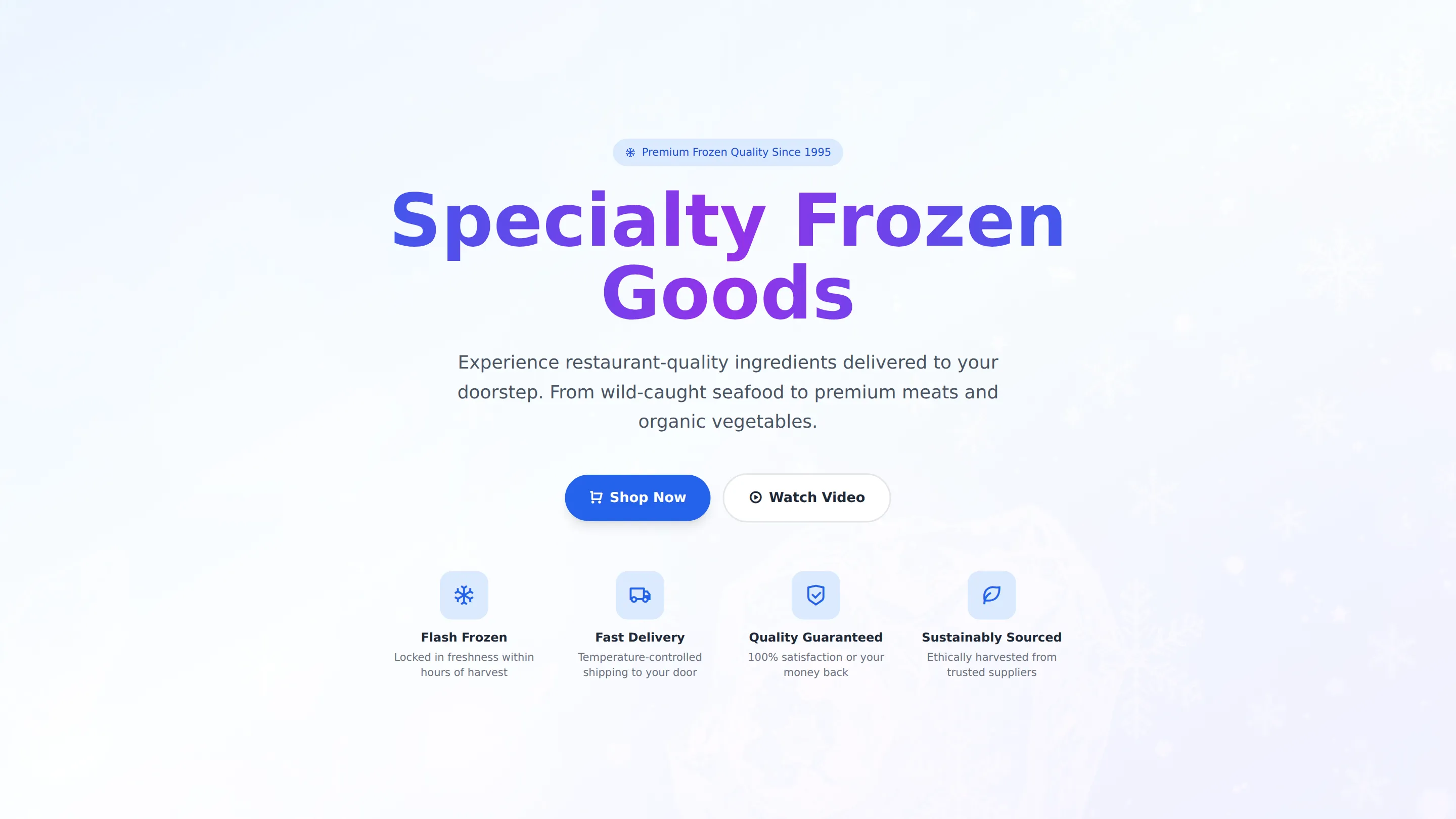 Specialty Frozen Goods
