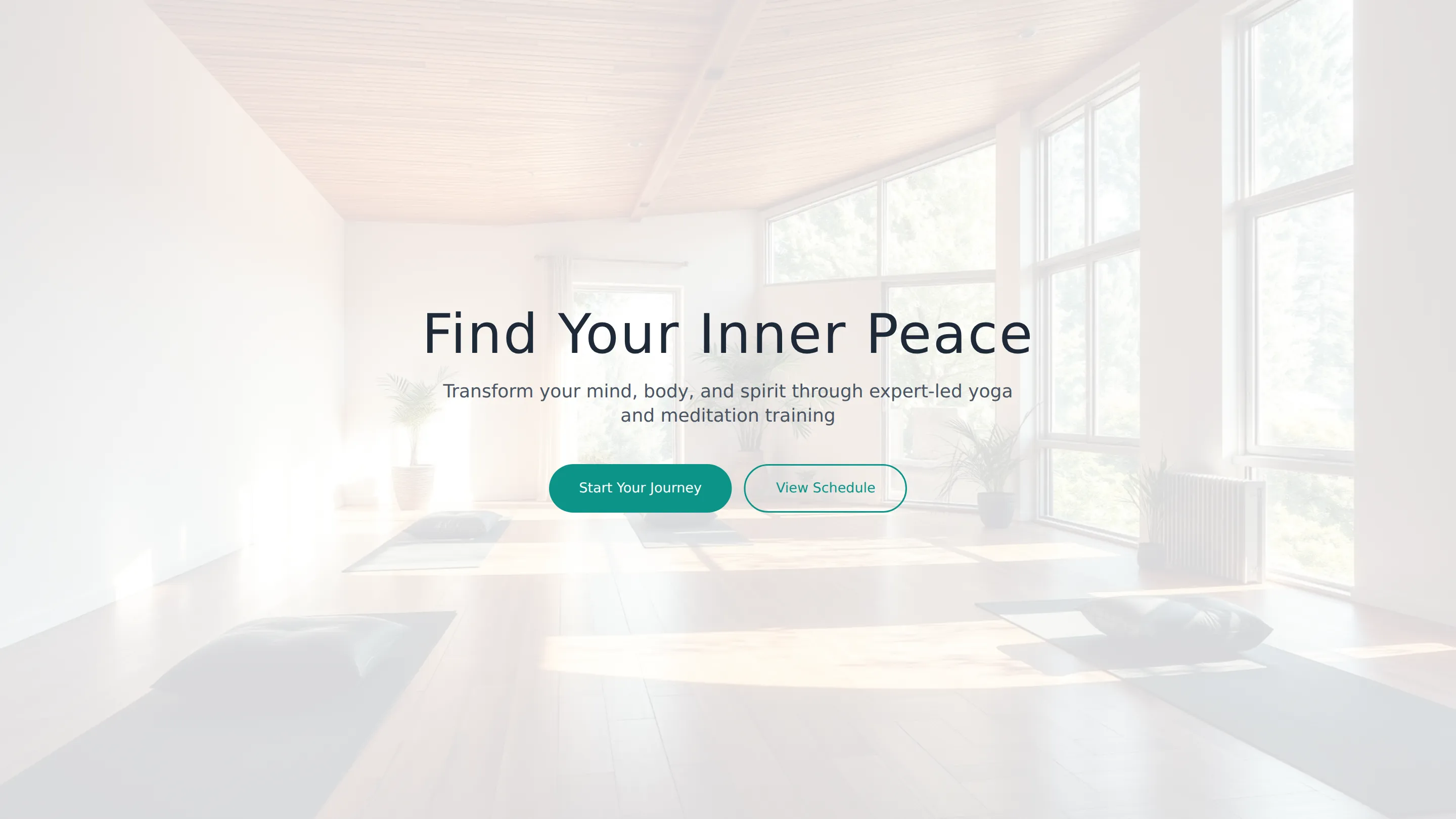 Yoga and Meditation Training